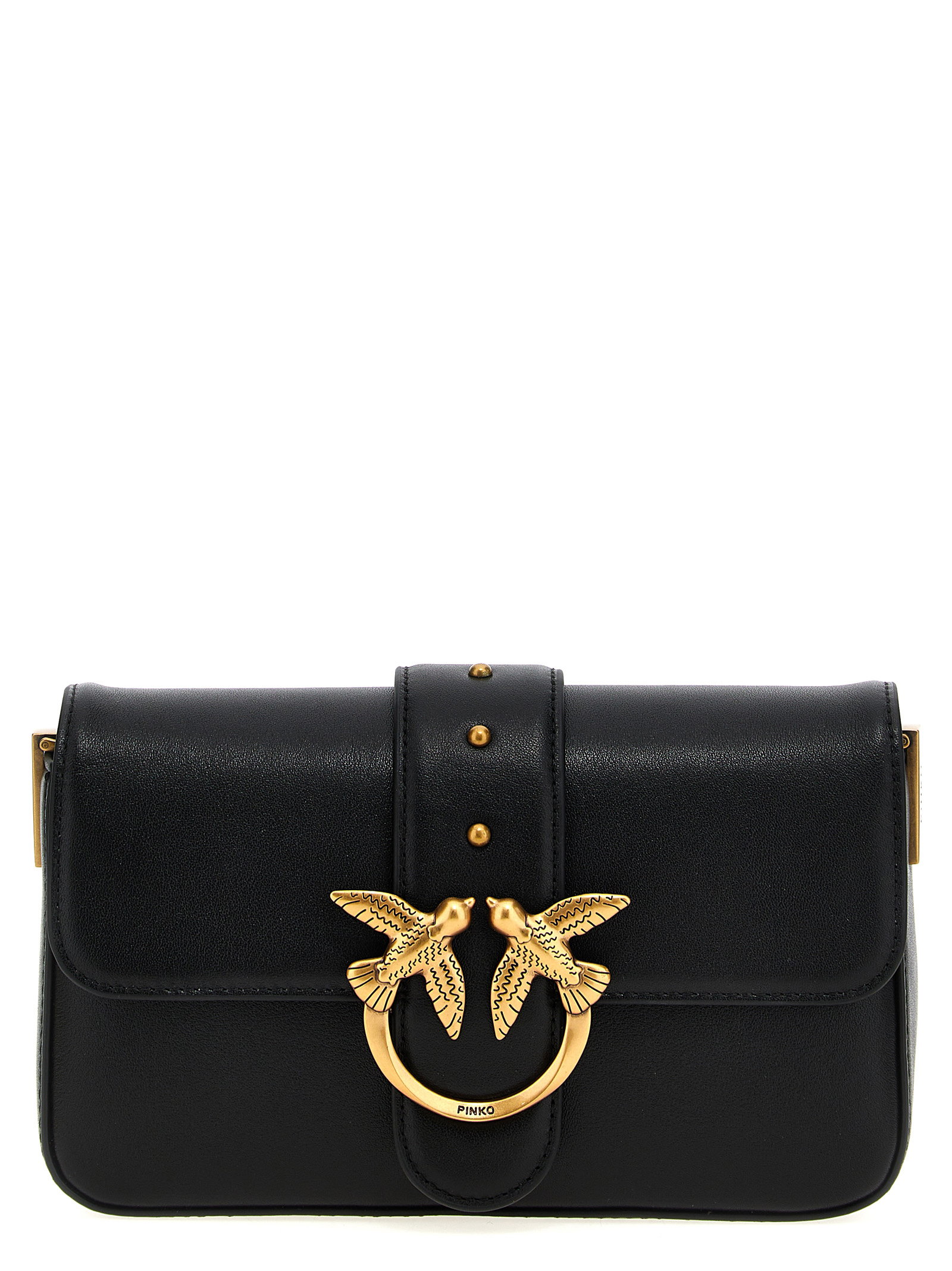 Pinko Mini Love Slouchy Shoulder Bag