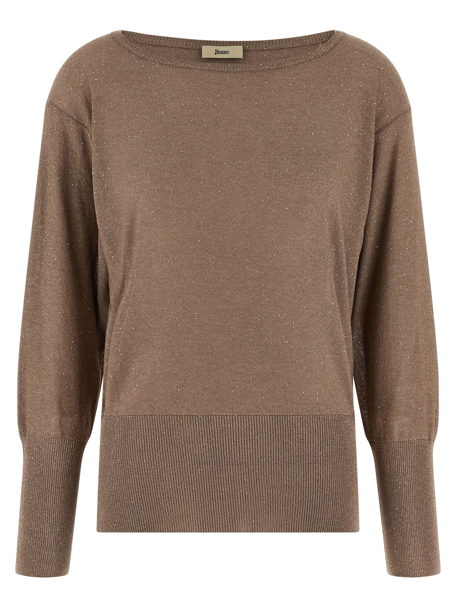 Herno Lamé And Sequin Yarn Sweater