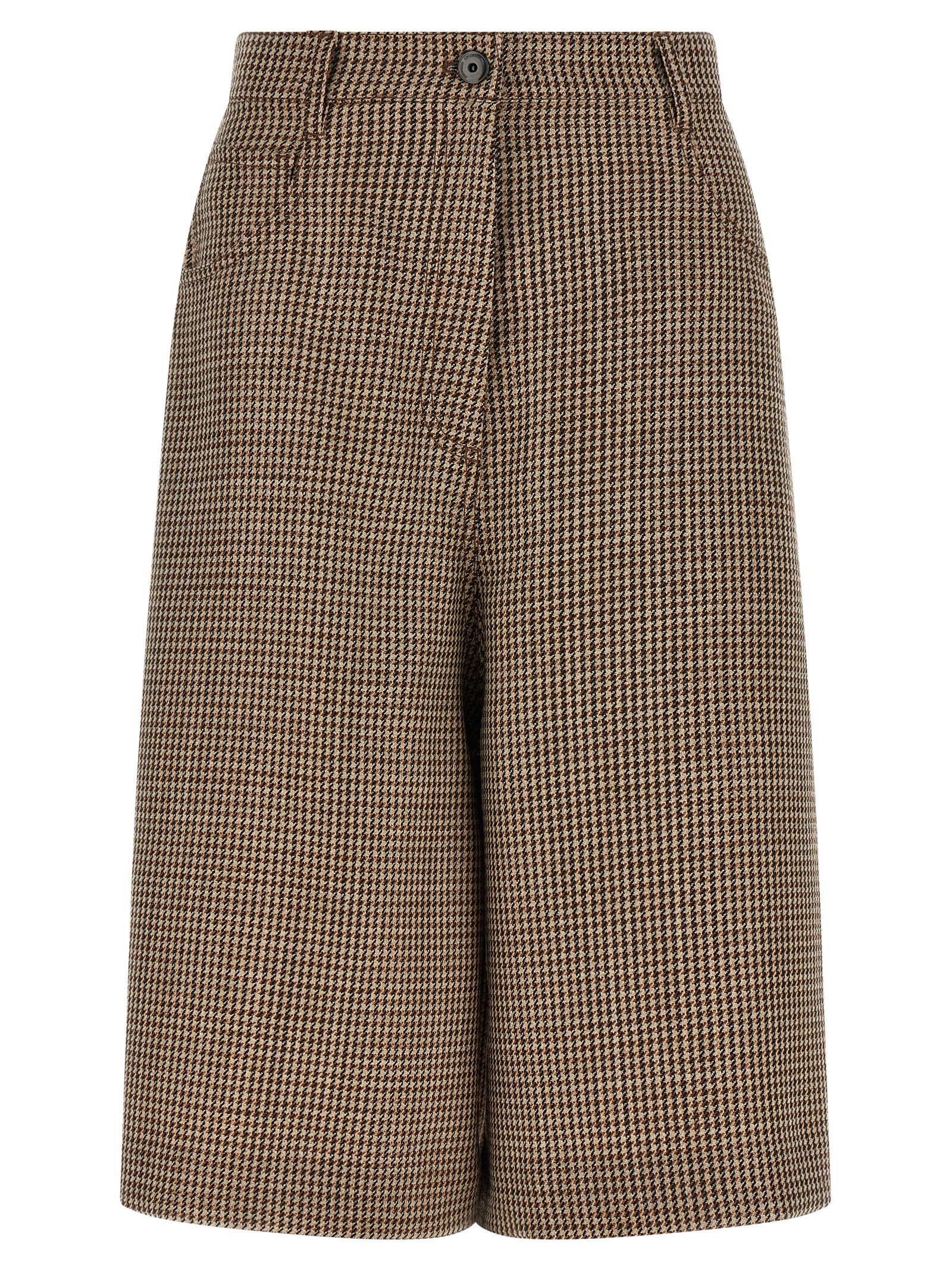 Brunello Cucinelli Prince Of Wales Lamé Bermuda Shorts