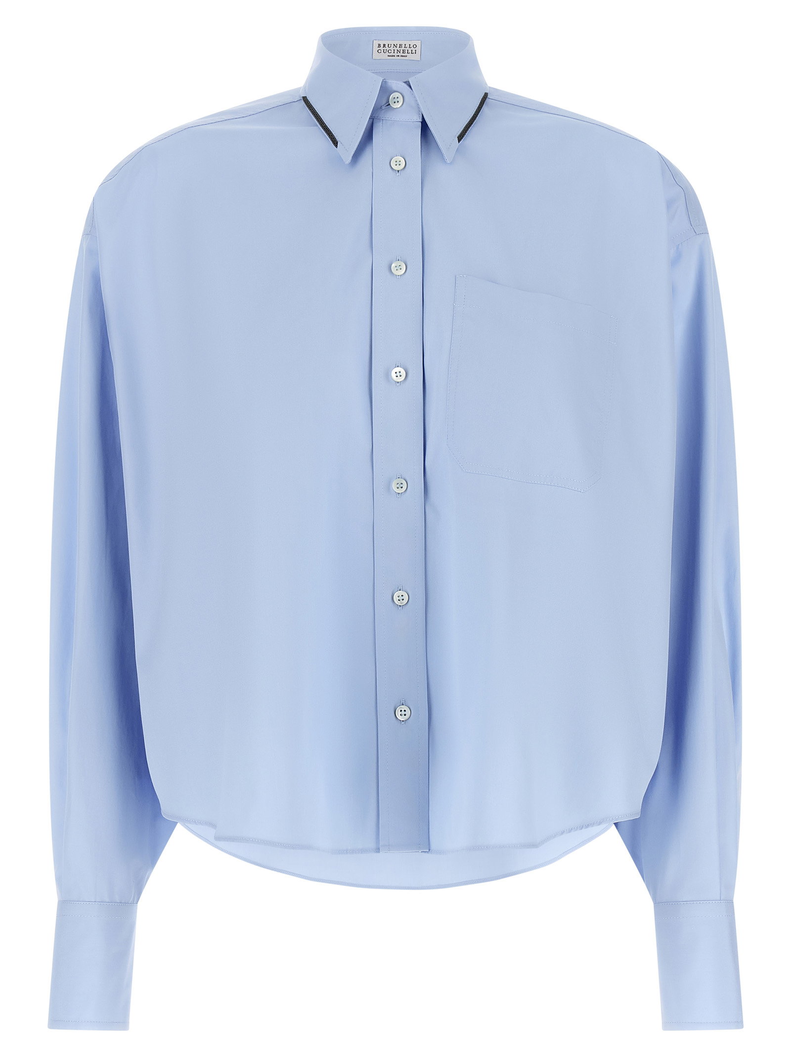 Brunello Cucinelli Shiny Trim Shirt