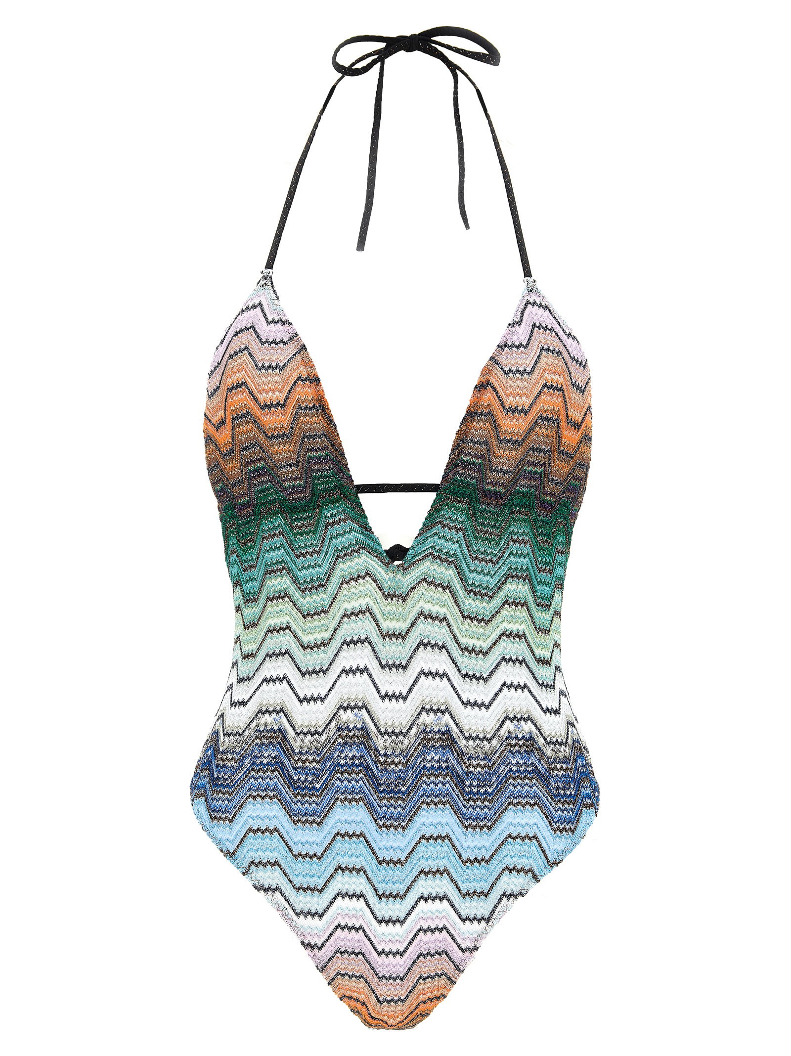 Missoni Greek Pattern One-piece Swimsuit