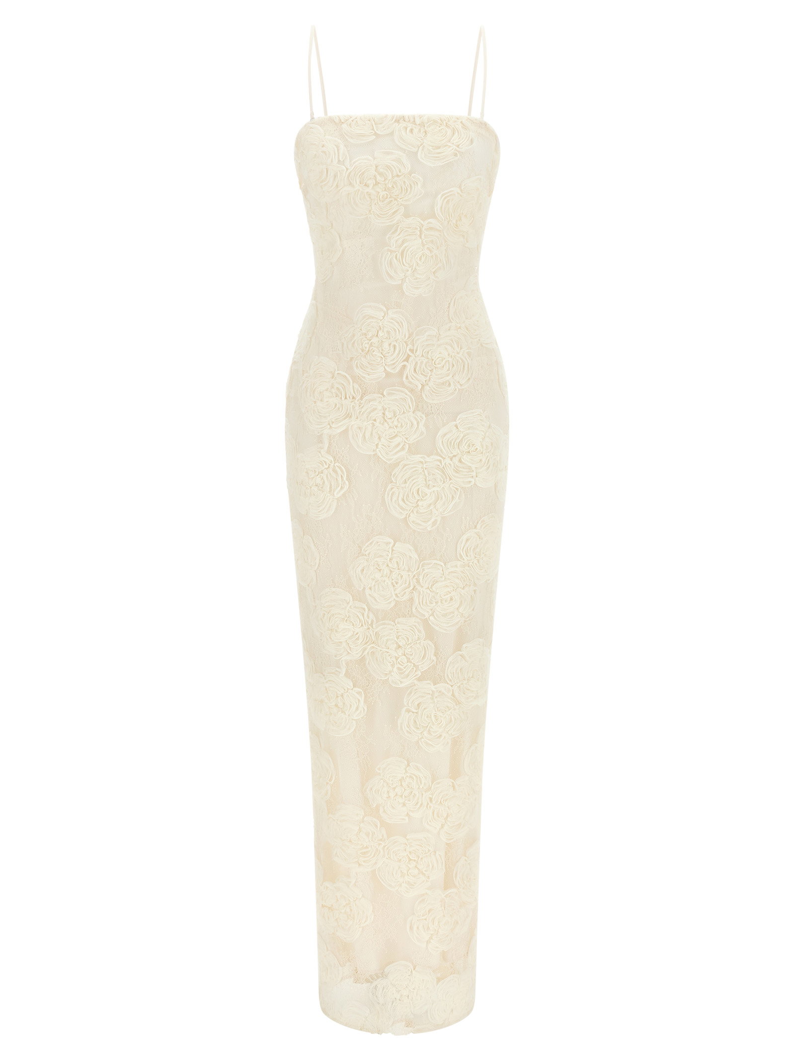 Rotate Birger Christensen Flower Mesh Tube Dress