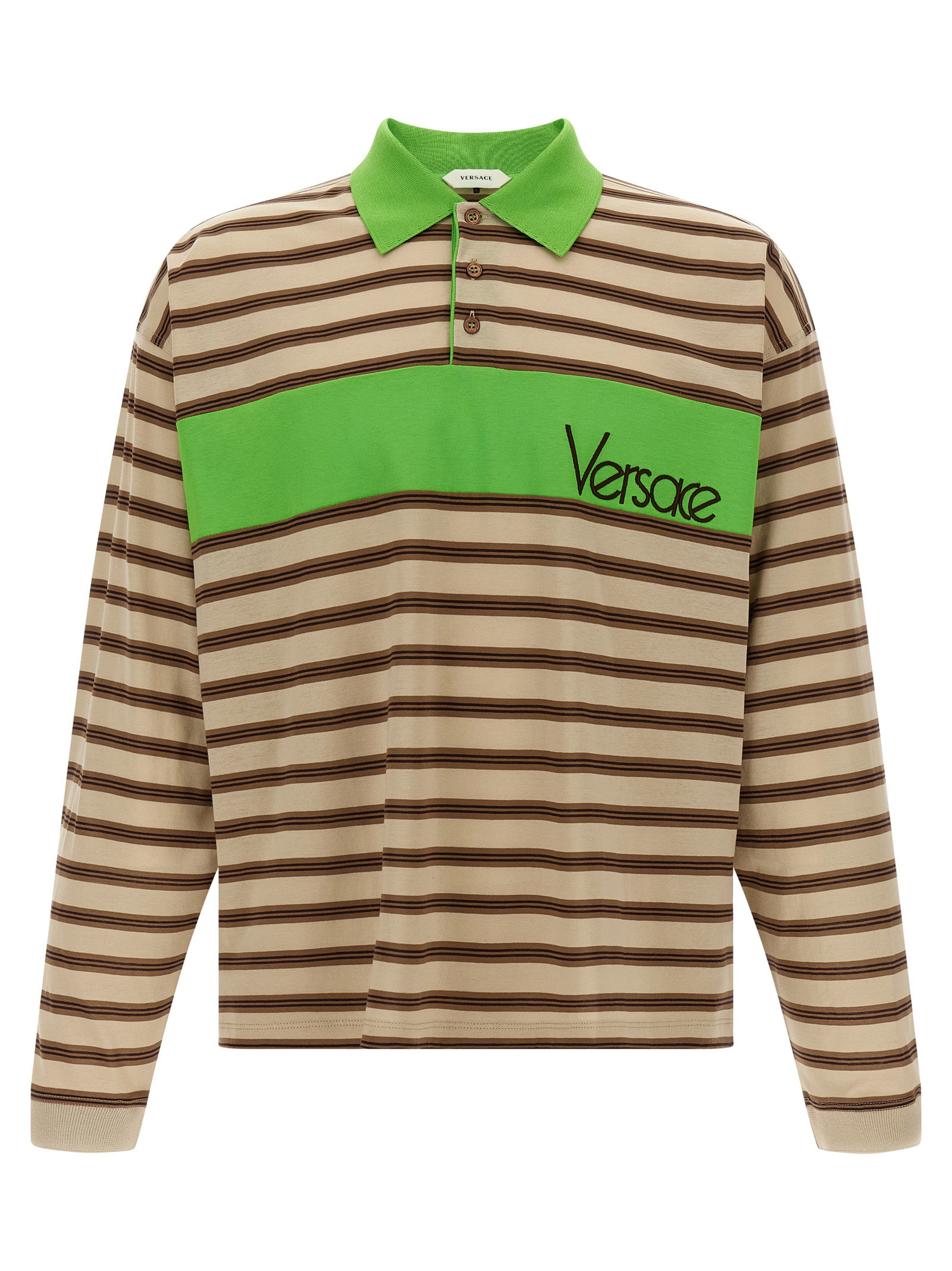 Versace Intarsia Polo Shirt