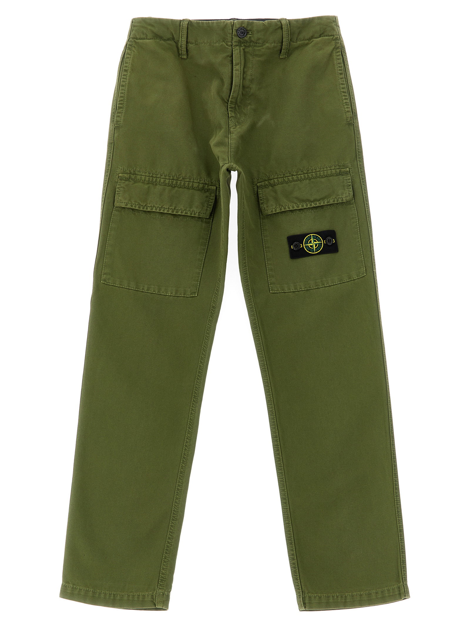 Stone Island Junior Canvas Cargo Pants