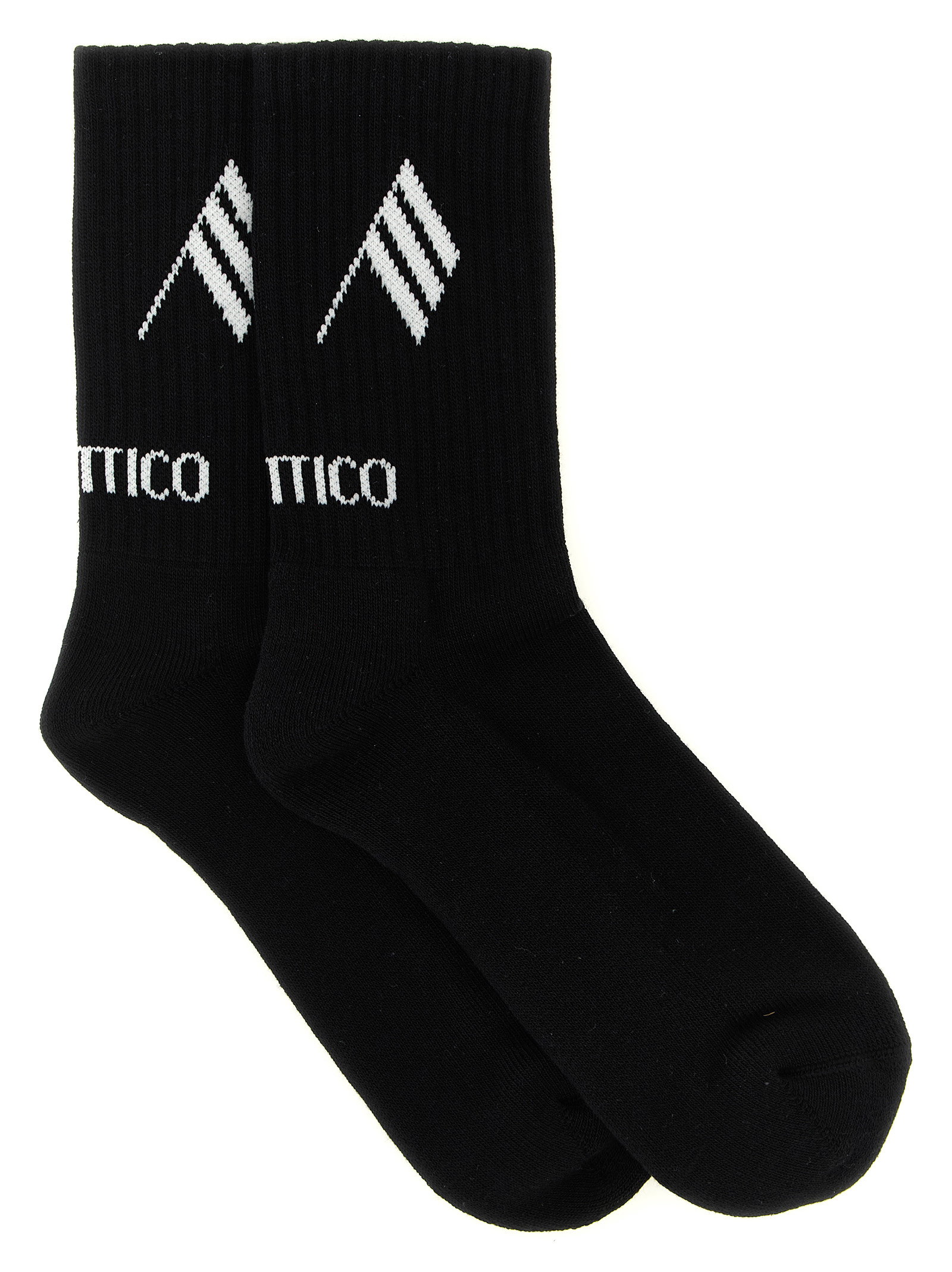 The Attico Logo Intarsia Socks