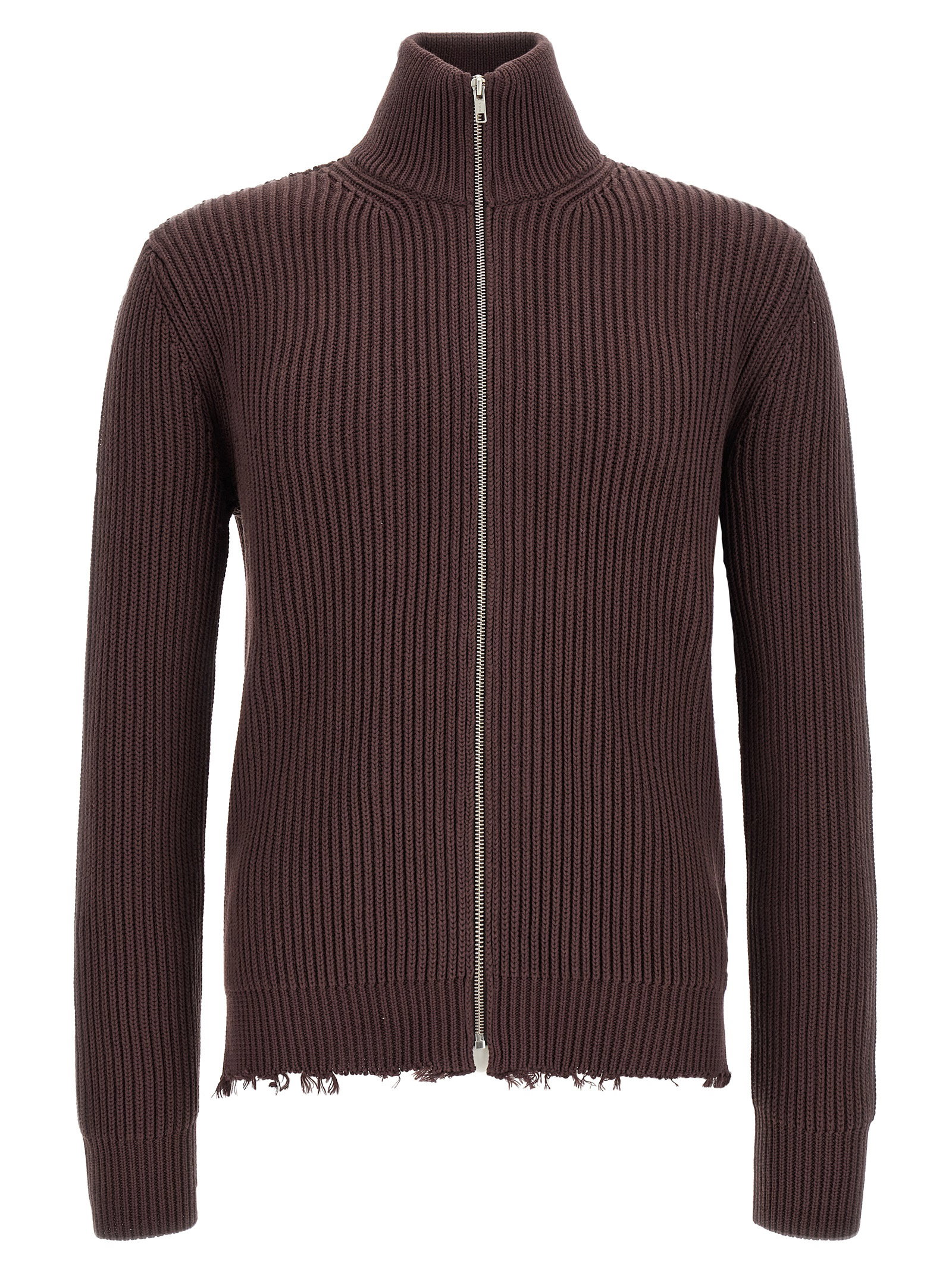 Mm6 Maison Margiela Ribbed Cotton Turtleneck Sweater