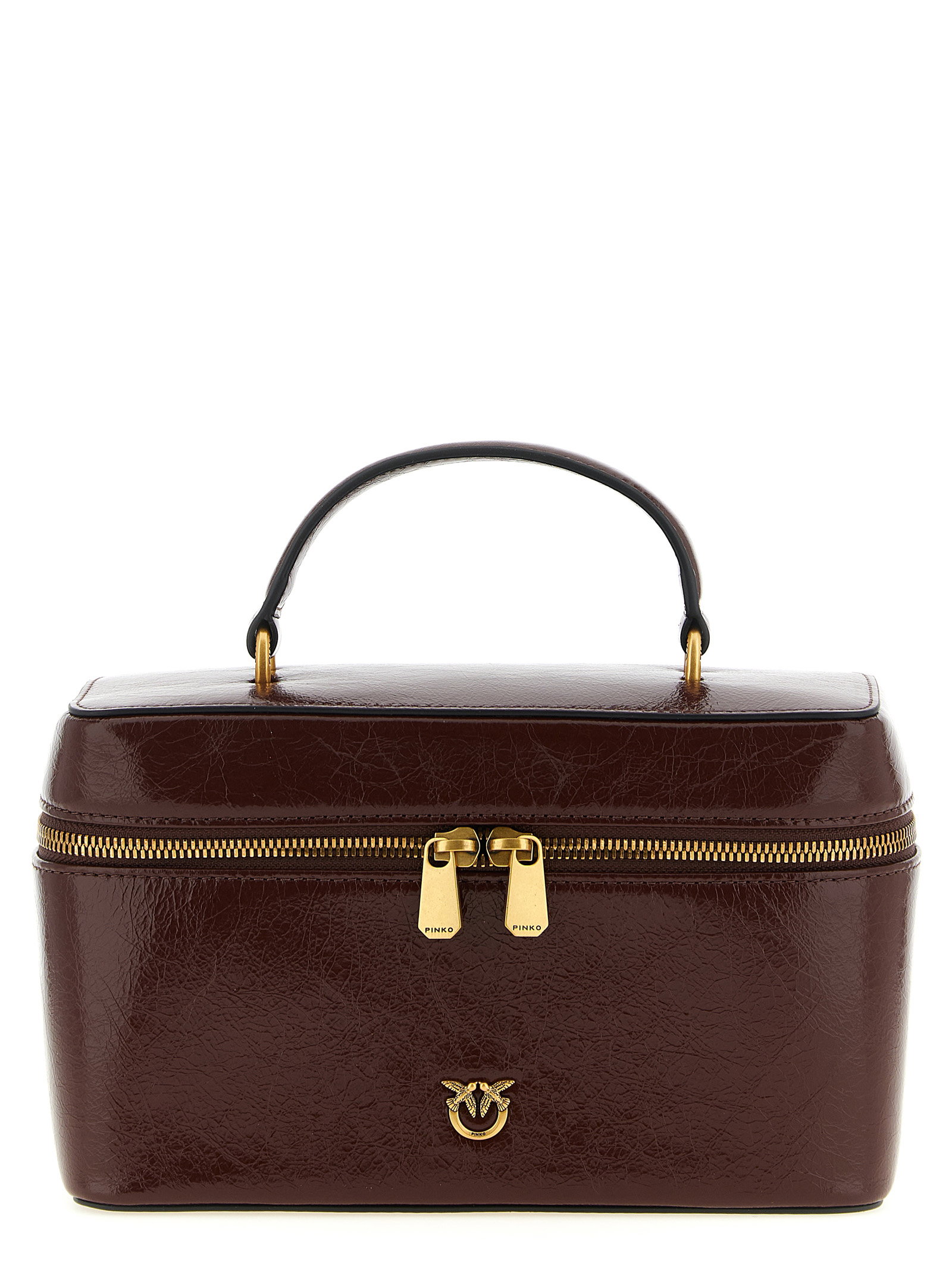 Pinko Crumpled Effect Leather Handbag