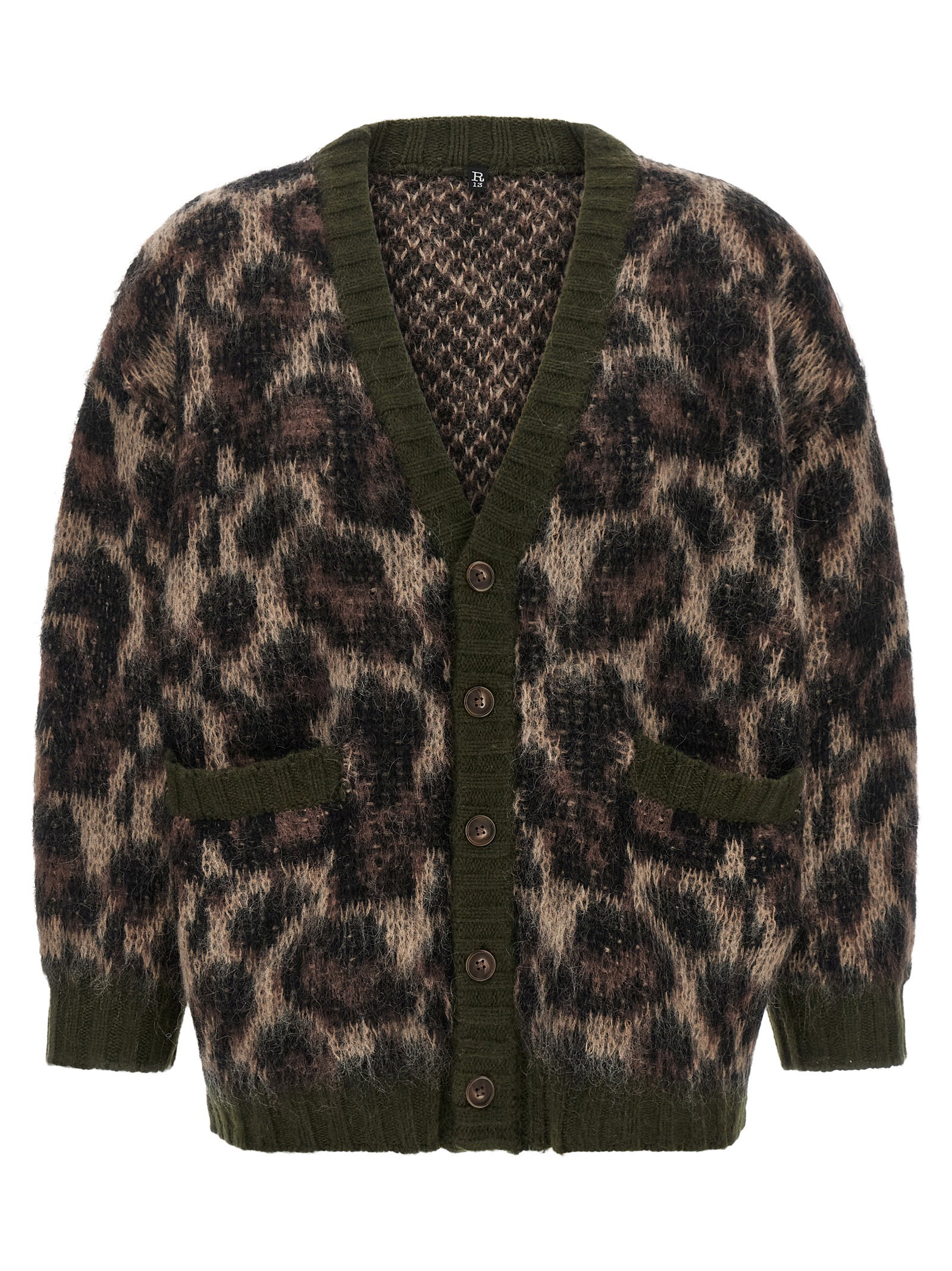 R13 Animal Print Cardigan