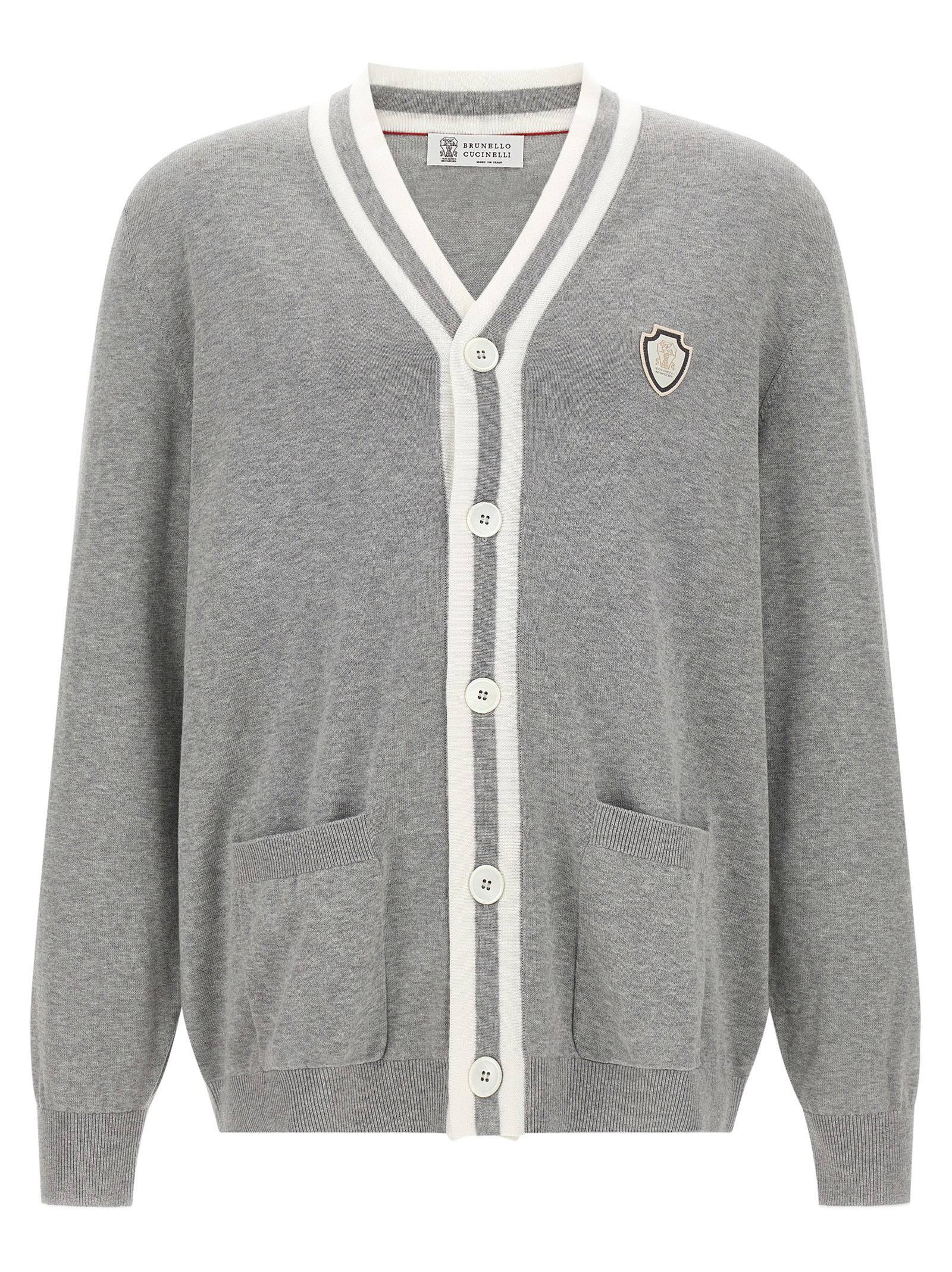 Brunello Cucinelli Heraldic Logo Cardigan
