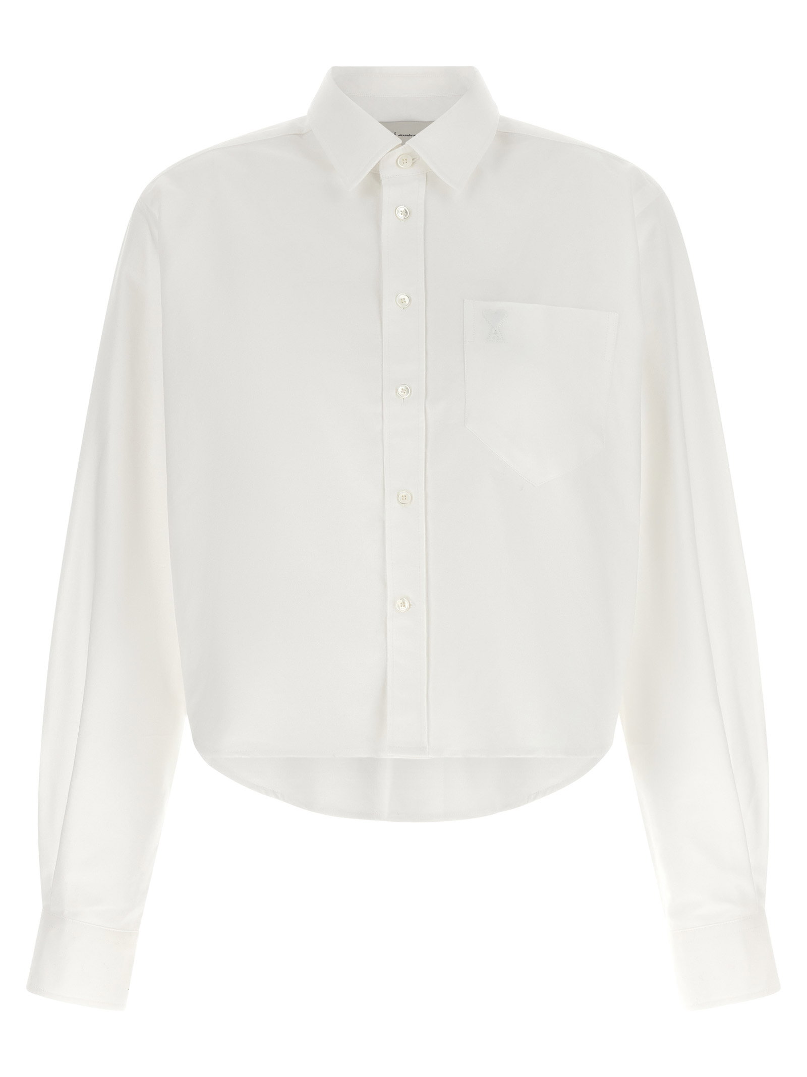 Ami Paris Ami De Coeur Cropped Shirt