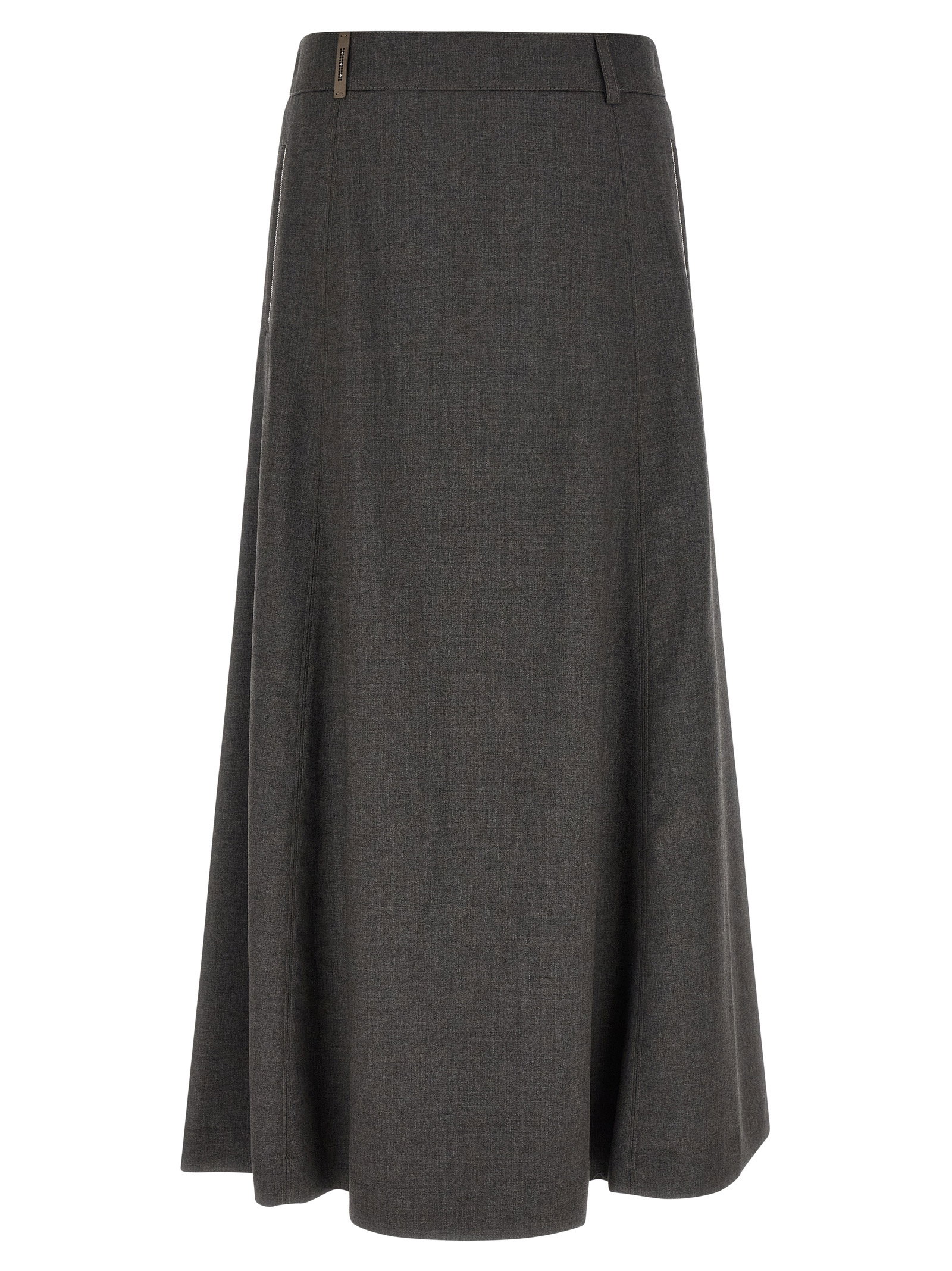 Peserico Flared Skirt With Loops