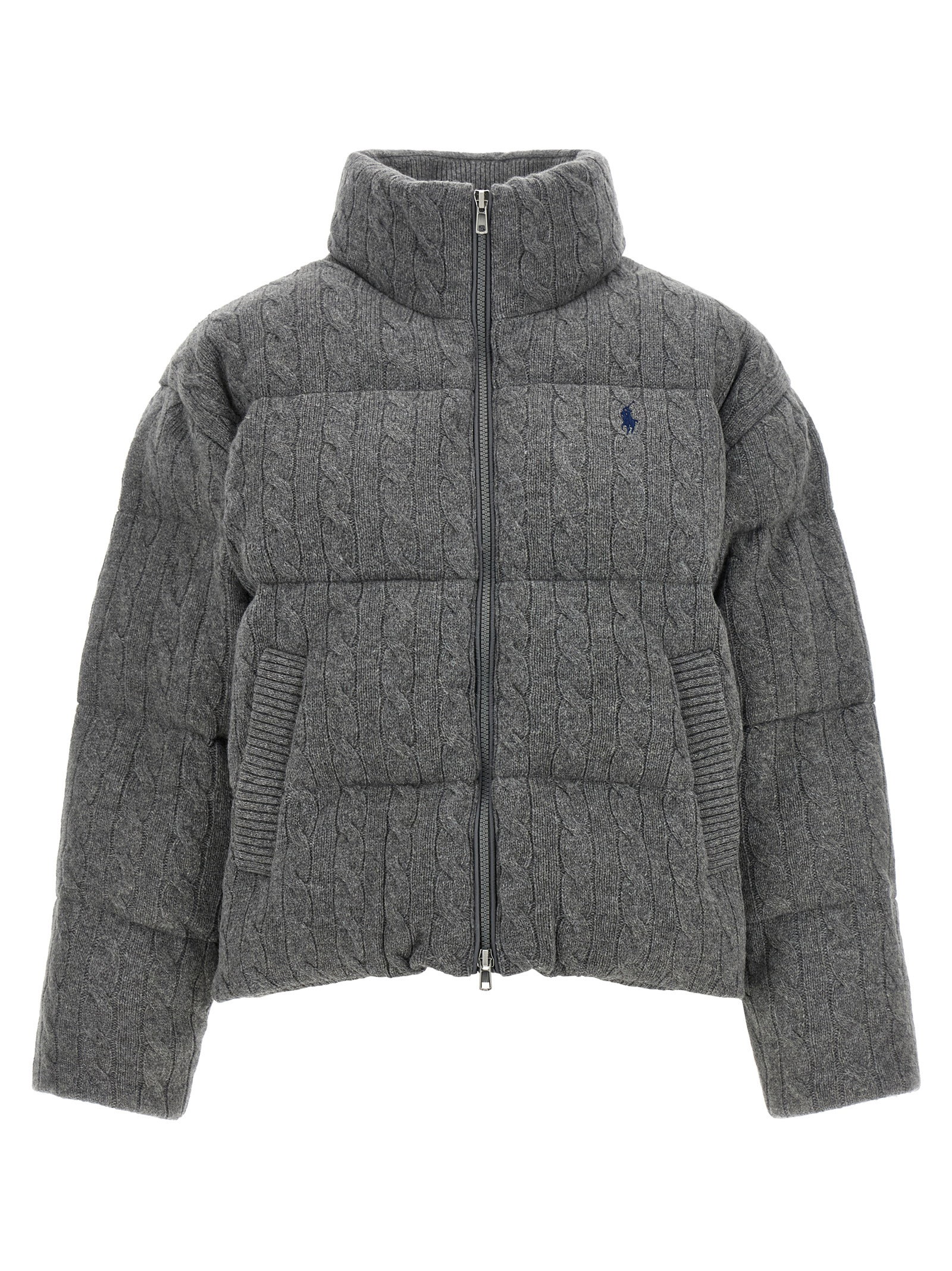 Polo Ralph Lauren Knitted Braided Down Jacket