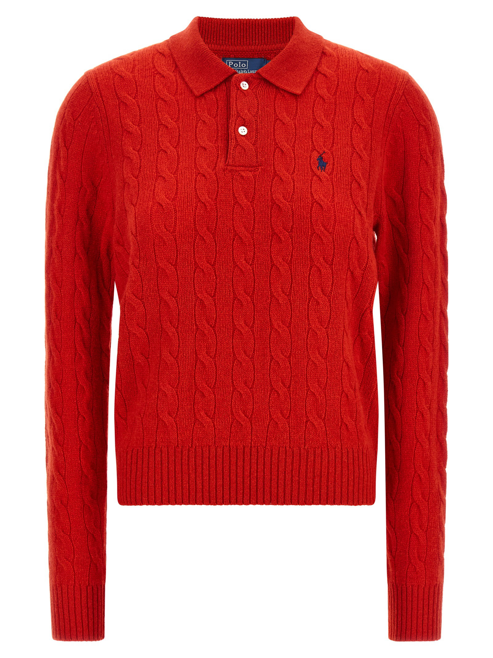 Polo Ralph Lauren Braided Knit Polo Shirt