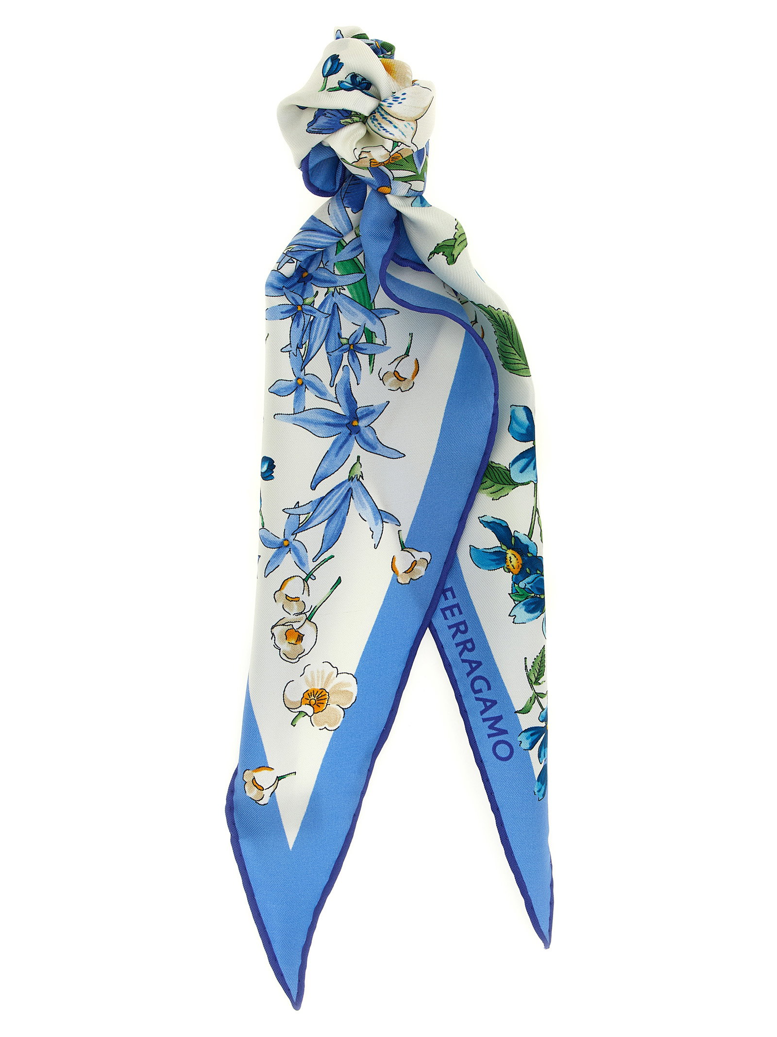 Ferragamo Primavera Print Diamond Scarf