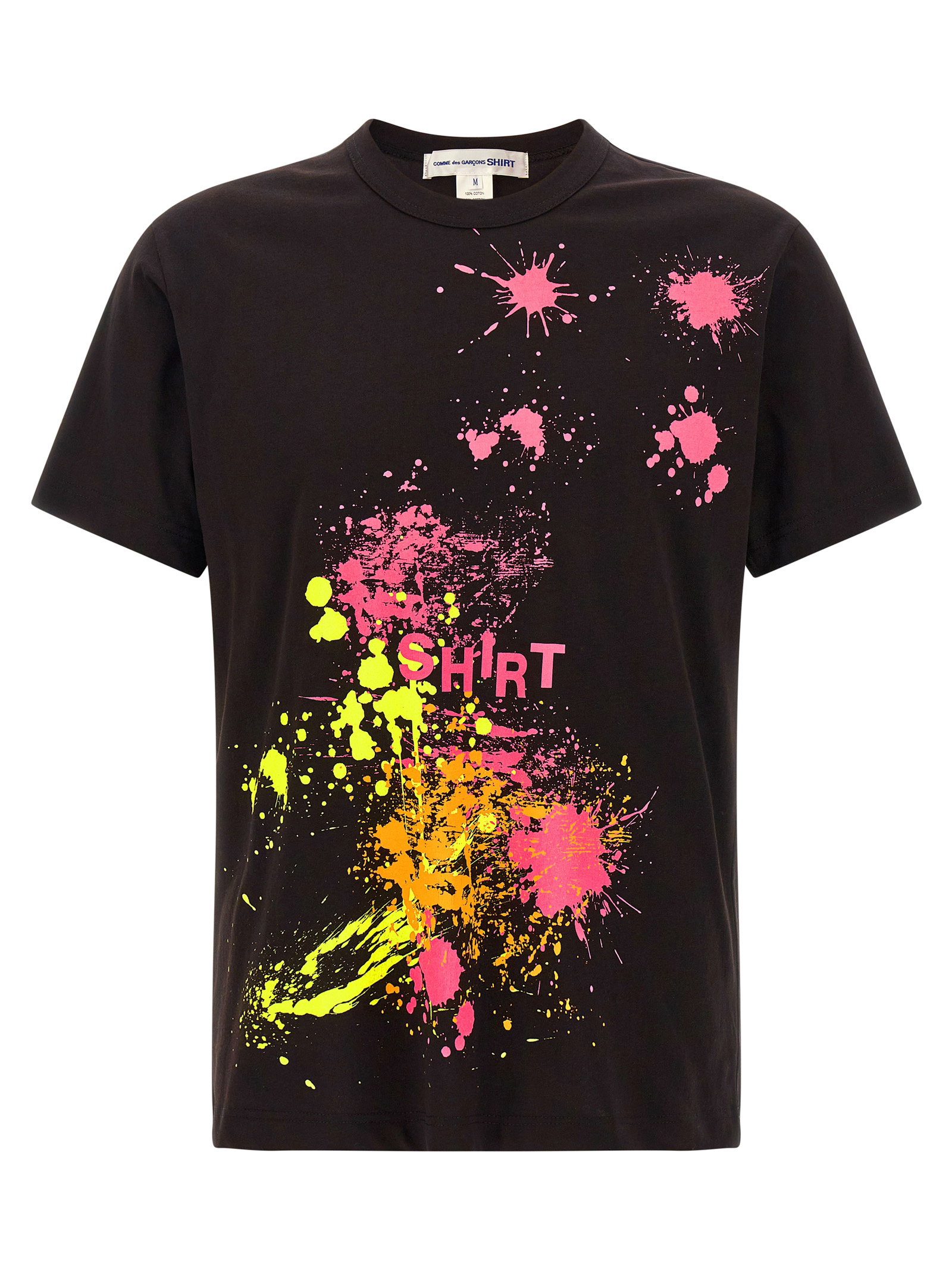 Comme Des Garcons Shirt Paint Splash T-shirt
