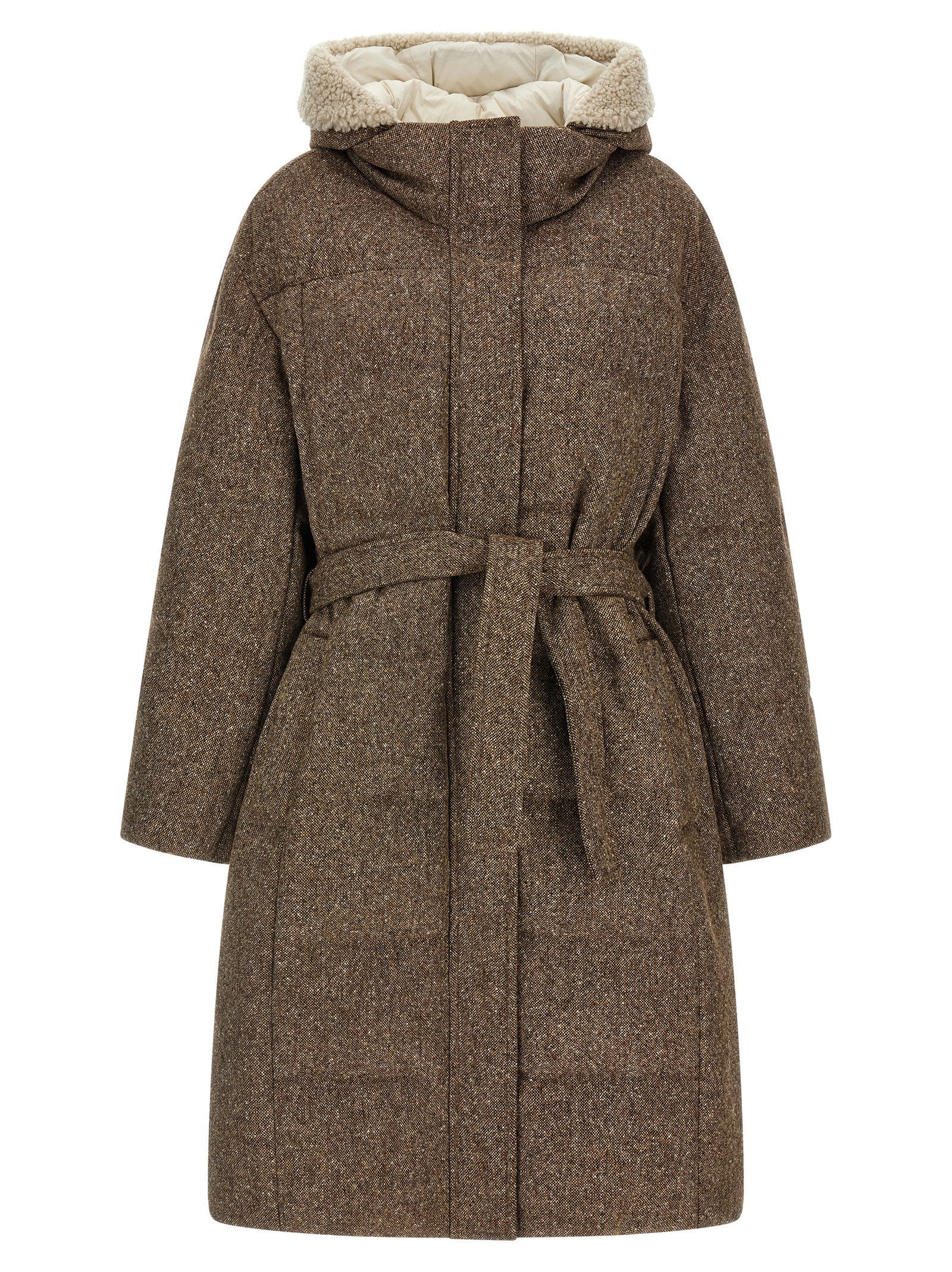 Brunello Cucinelli Shiny Zipper Pull Down Jacket