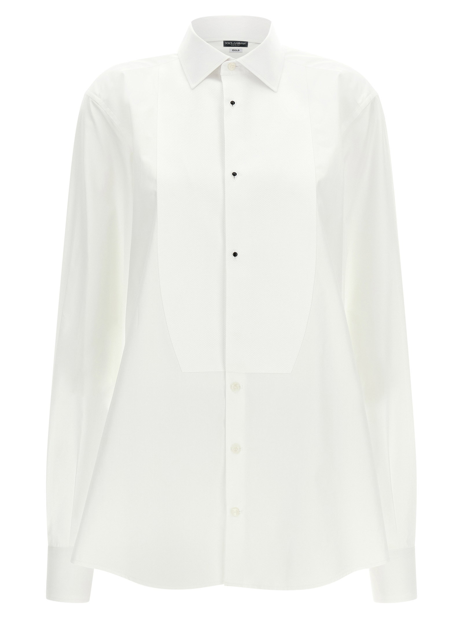 Dolce&Gabbana Gold Tuxedo Shirt