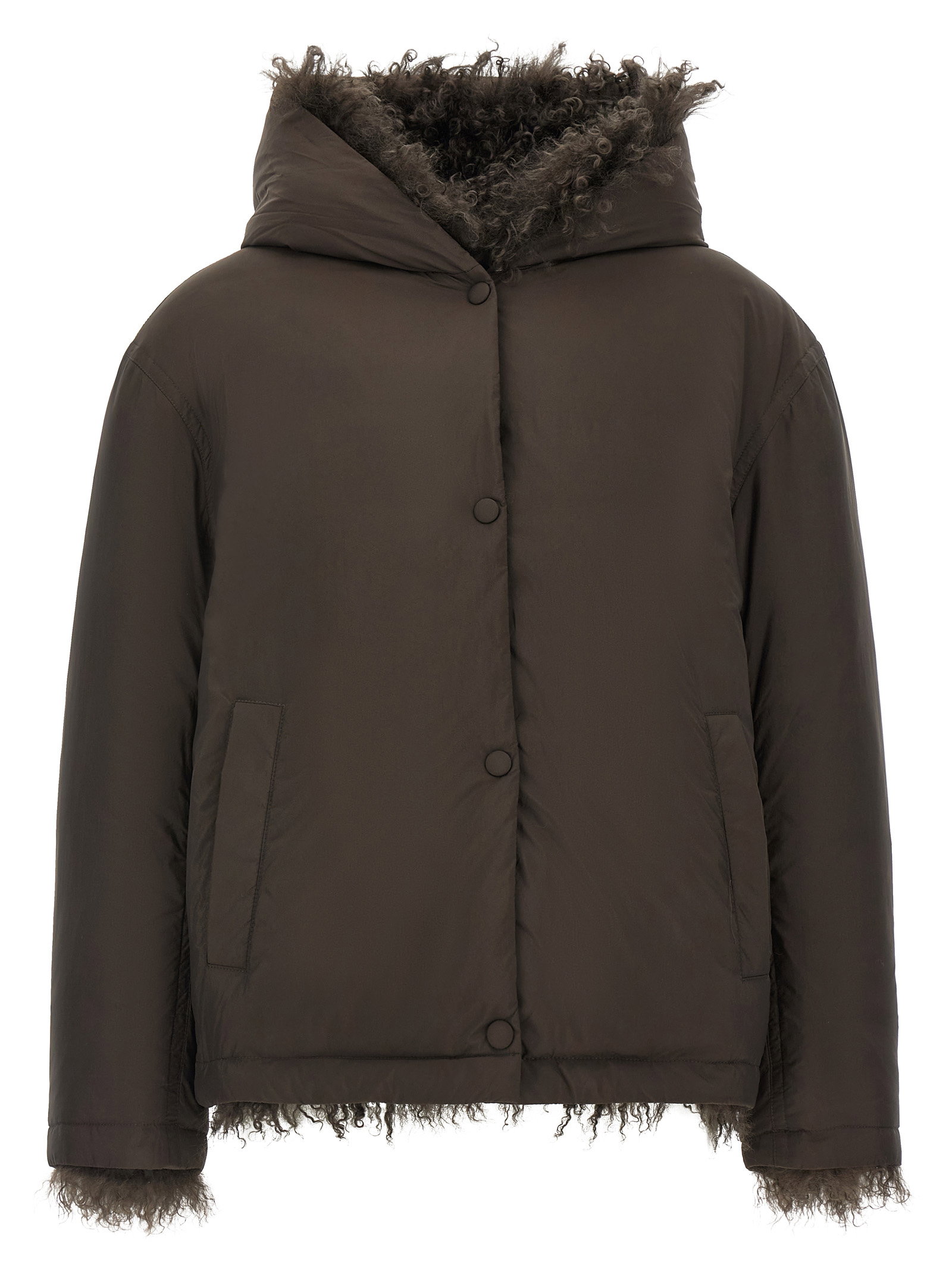 Army Yves Salomon Reversible Fur Down Jacket