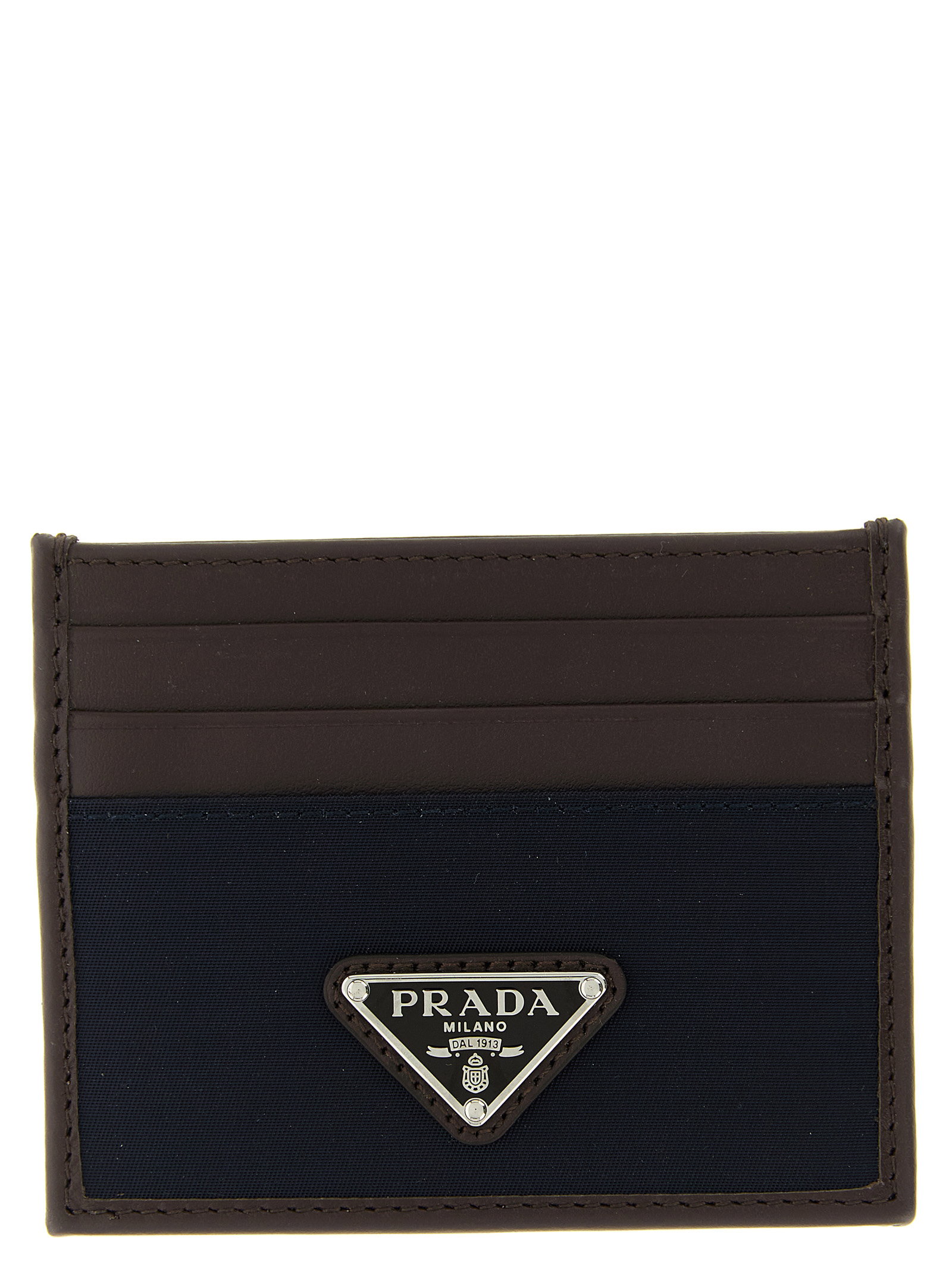 Prada Nylon Leather Cardholder