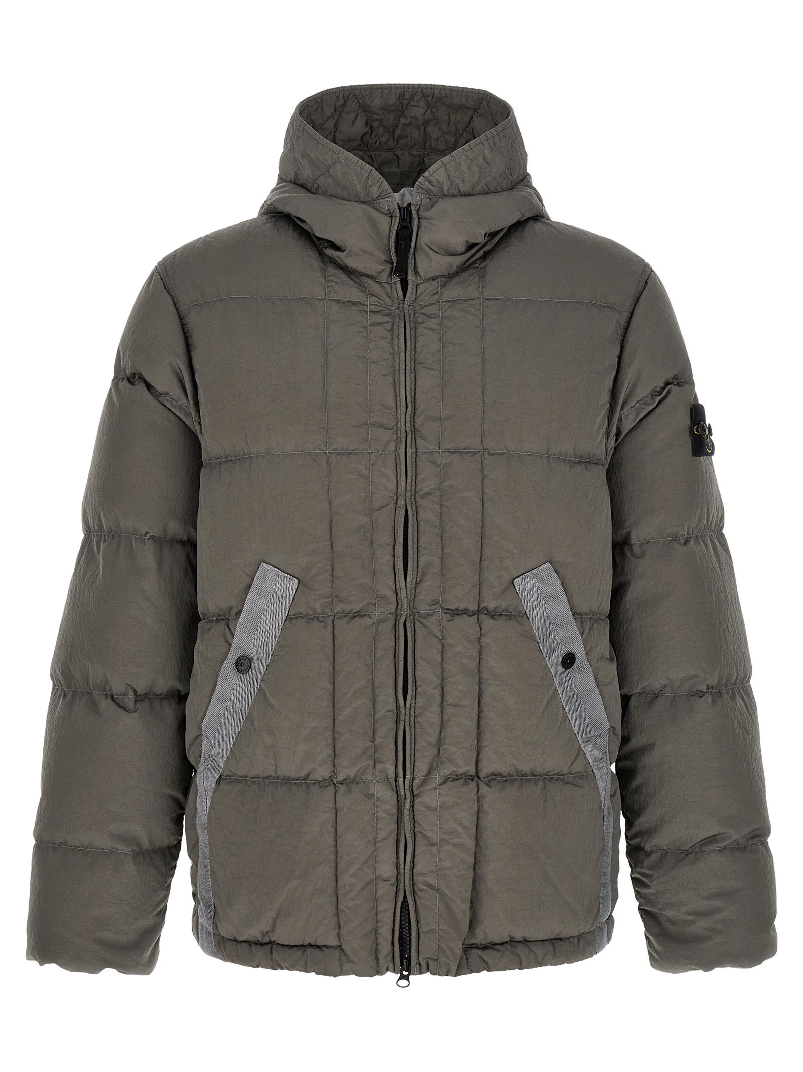 Stone Island Crumpled Effect Down Jacket