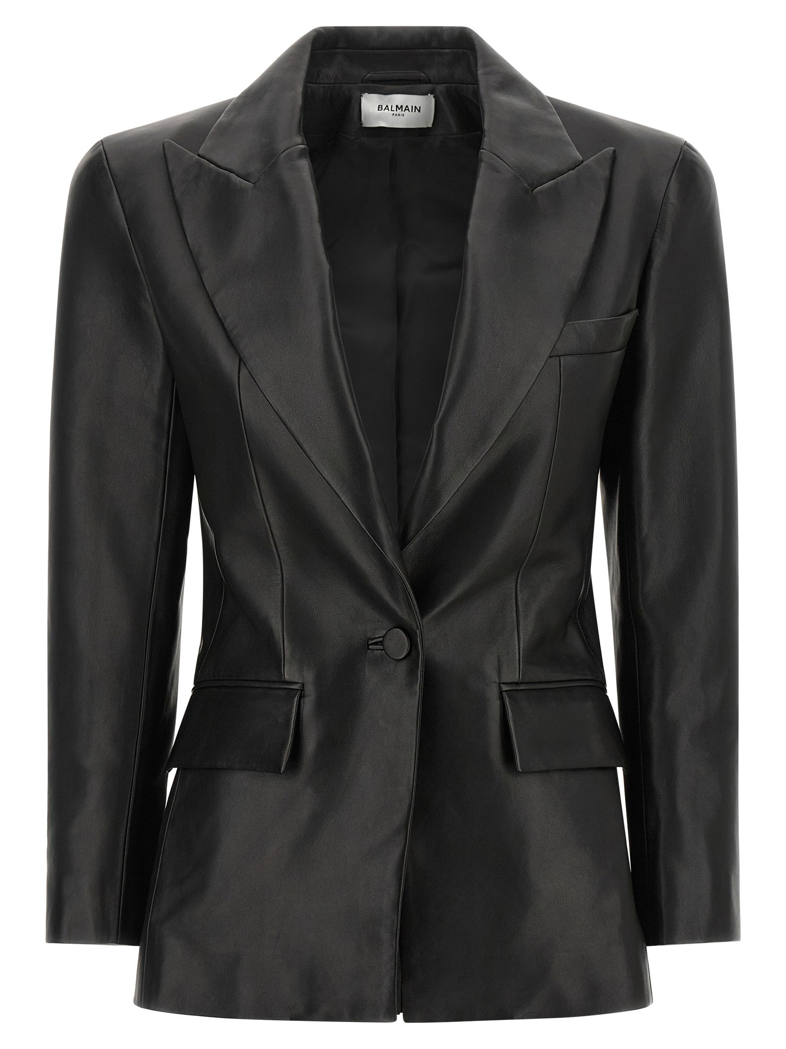 Balmain Leather Blazer