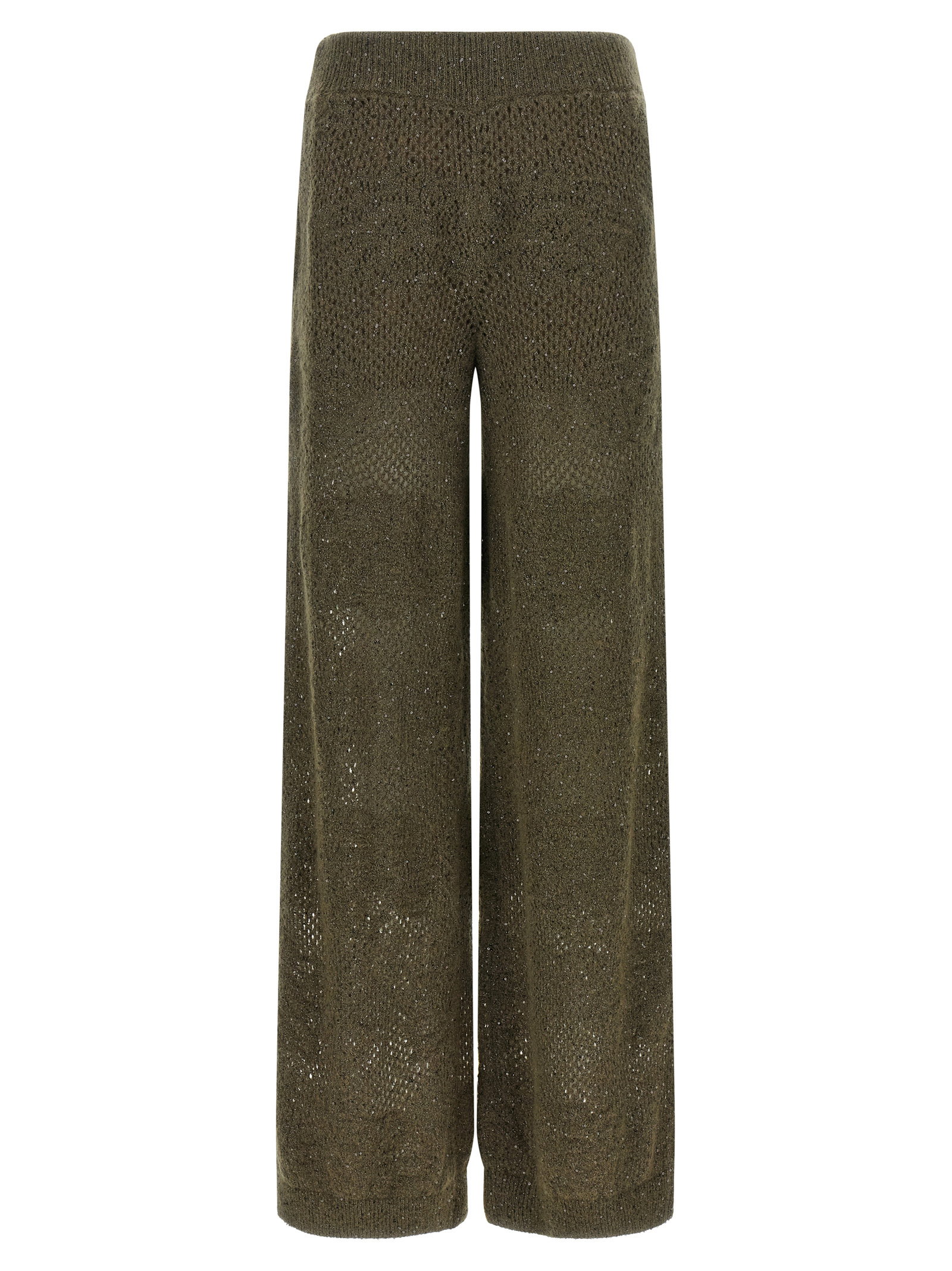 Brunello Cucinelli Track Flower Lace Pants
