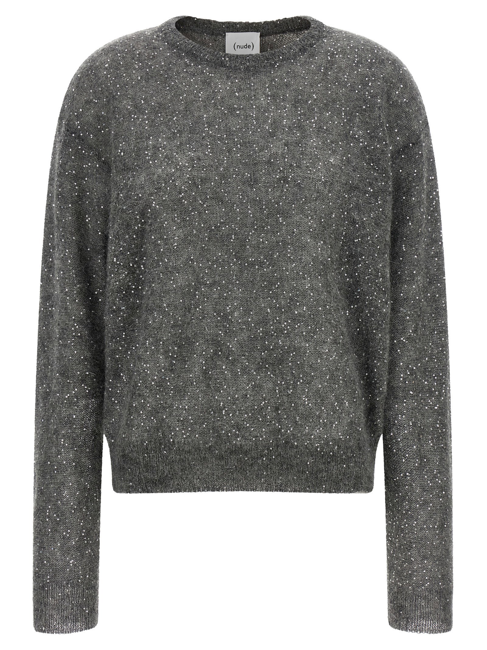 Nude Micro Sequin Sweater