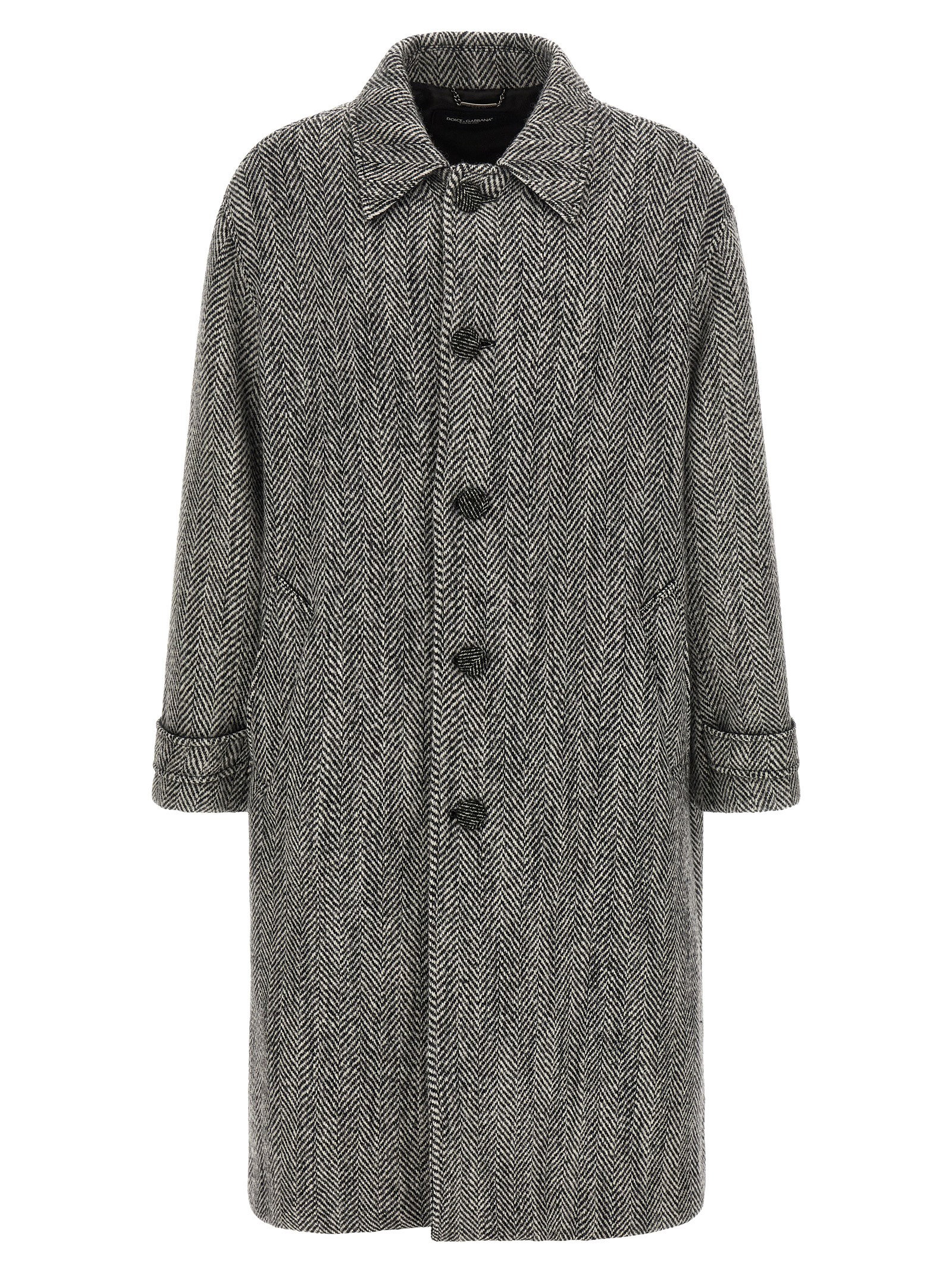 Dolce&Gabbana Chevron Wool Coat