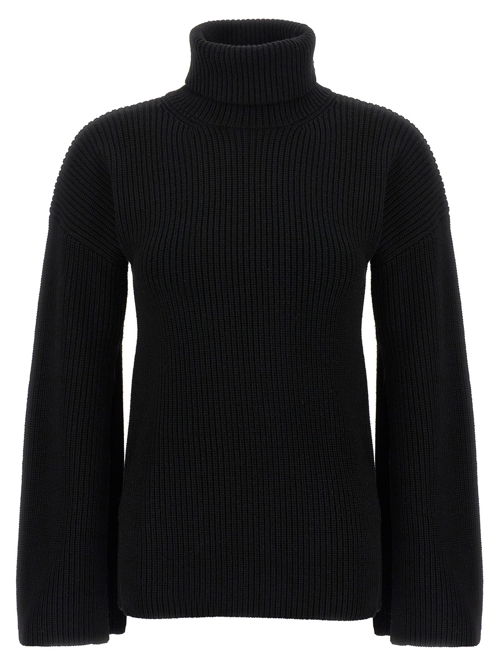 Toteme Ribbed Wool Turtleneck Sweater
