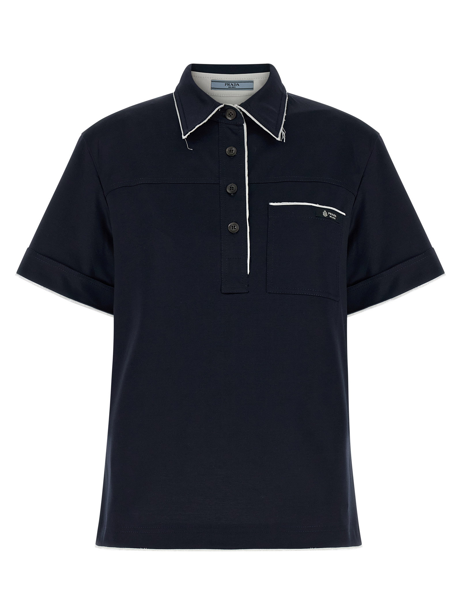 Prada Double-layer Polo Shirt