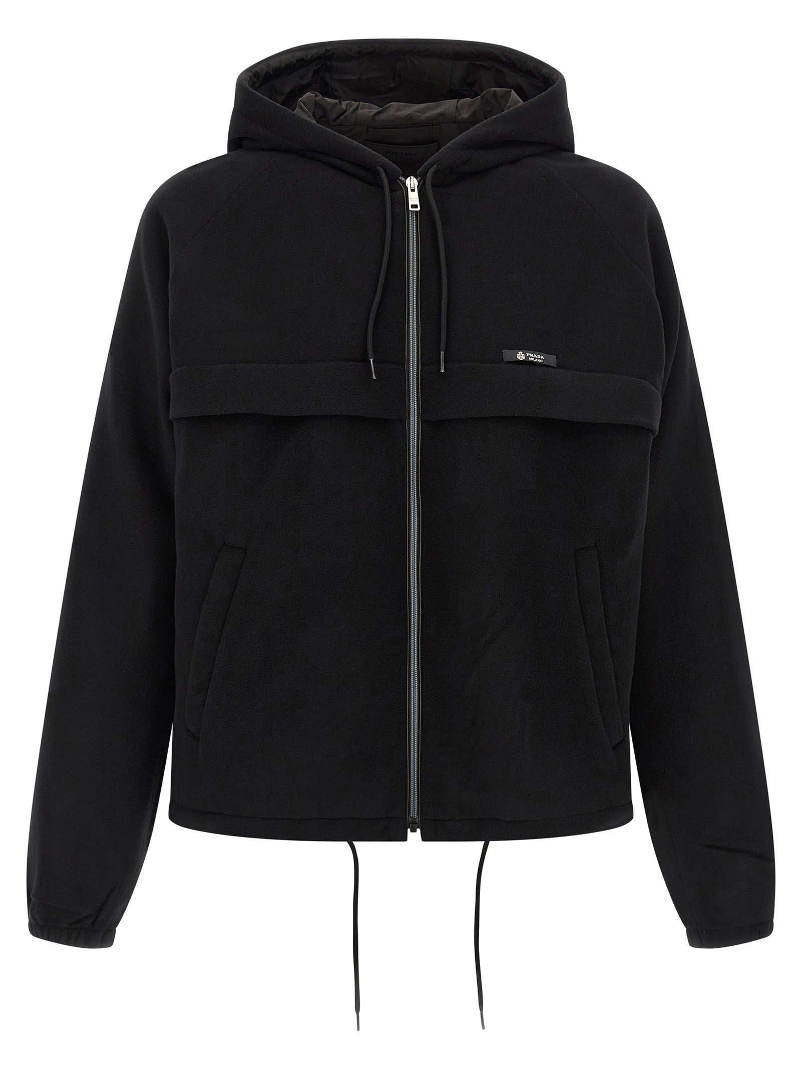 Prada Pile Tec Hooded Jacket