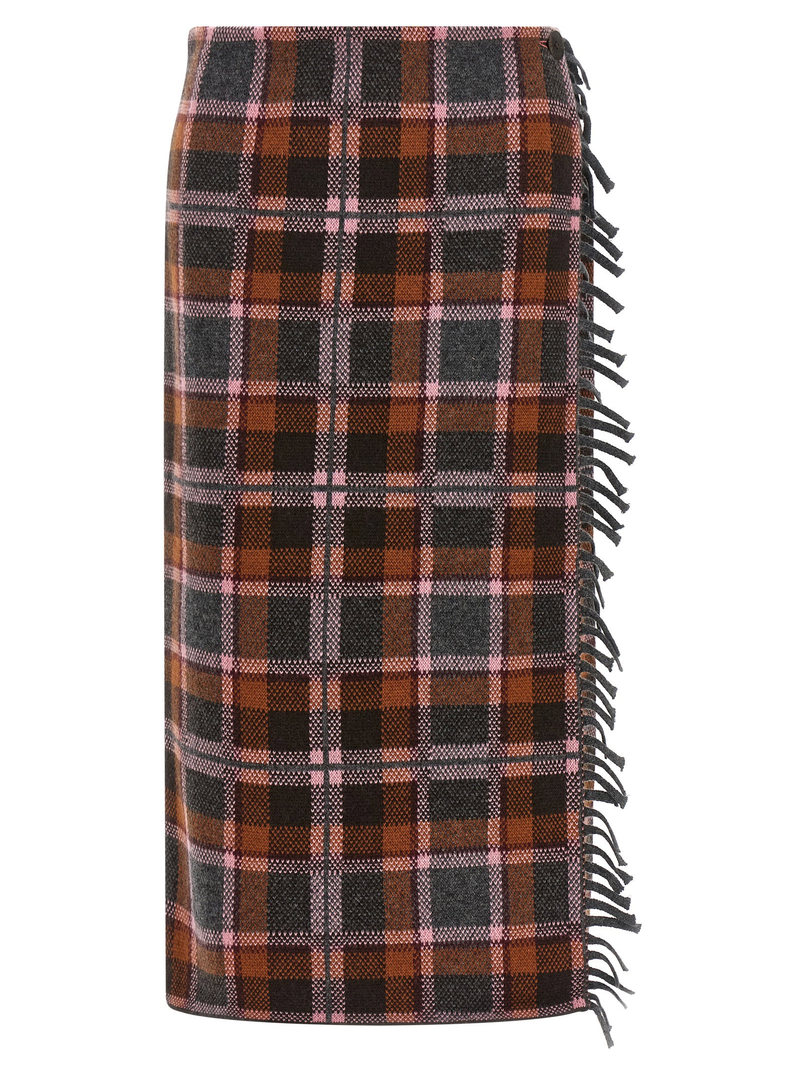 Guest In Residence Tartan Wrap Skirt