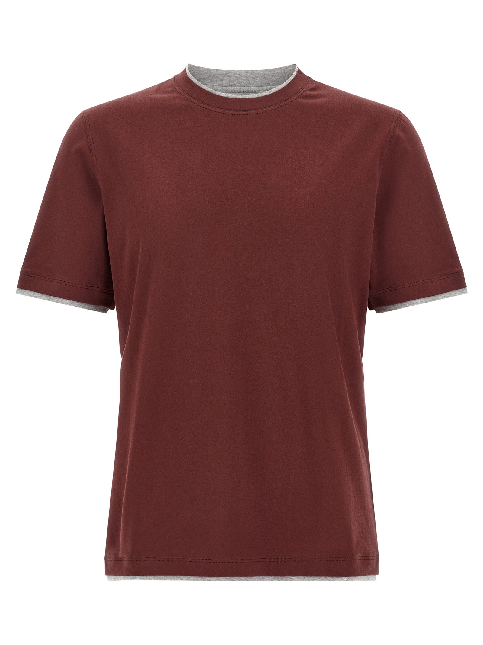 Brunello Cucinelli Faux-layering T-shirt