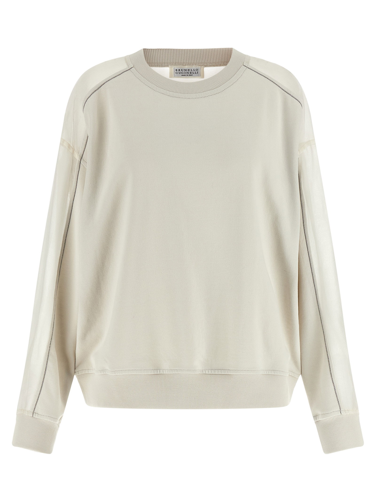 Brunello Cucinelli Organza And Monile Sweatshirt