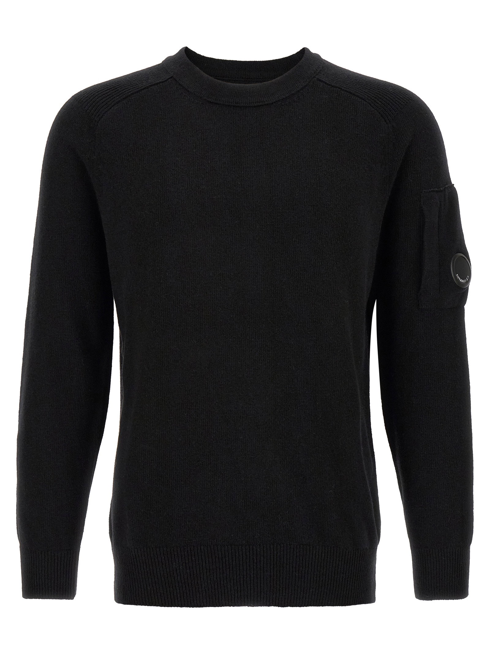 C.p. Company Lambswool Grs Sweater With Lens Detail