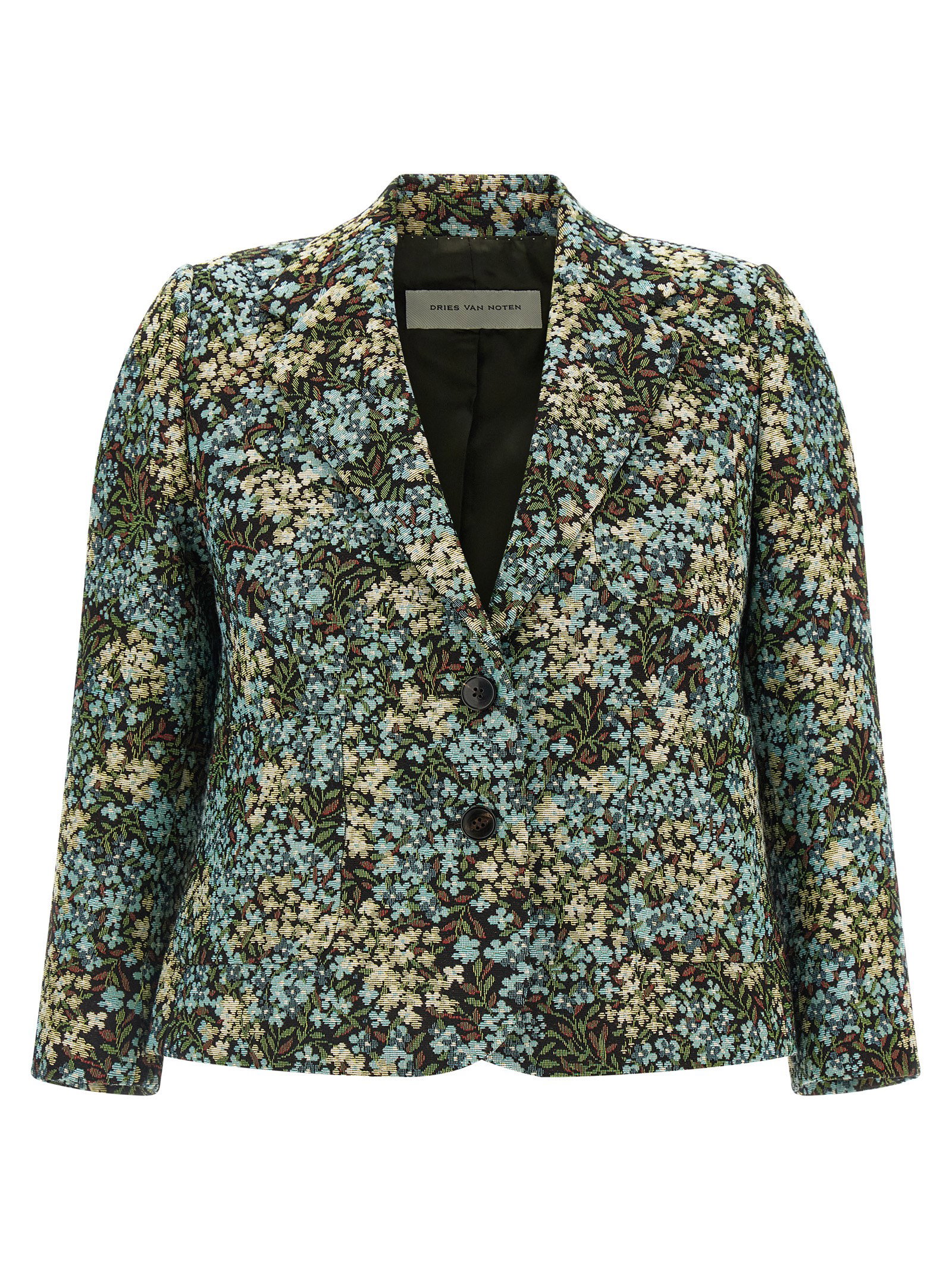 Dries Van Noten Bamis Floral Jacquard Blazer