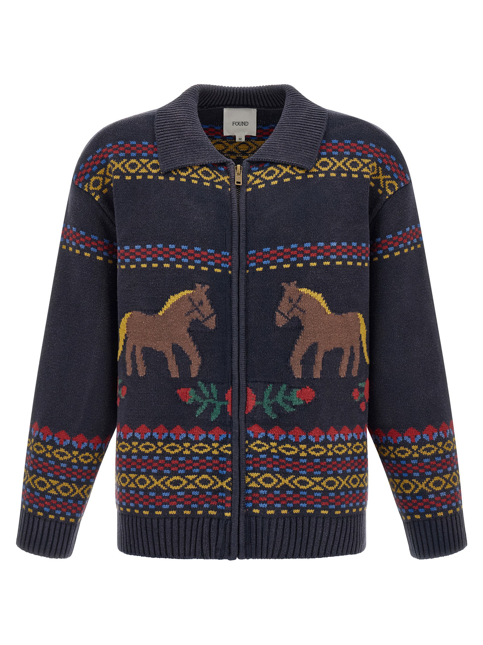 Found Isles Cardigan With Intarsia
