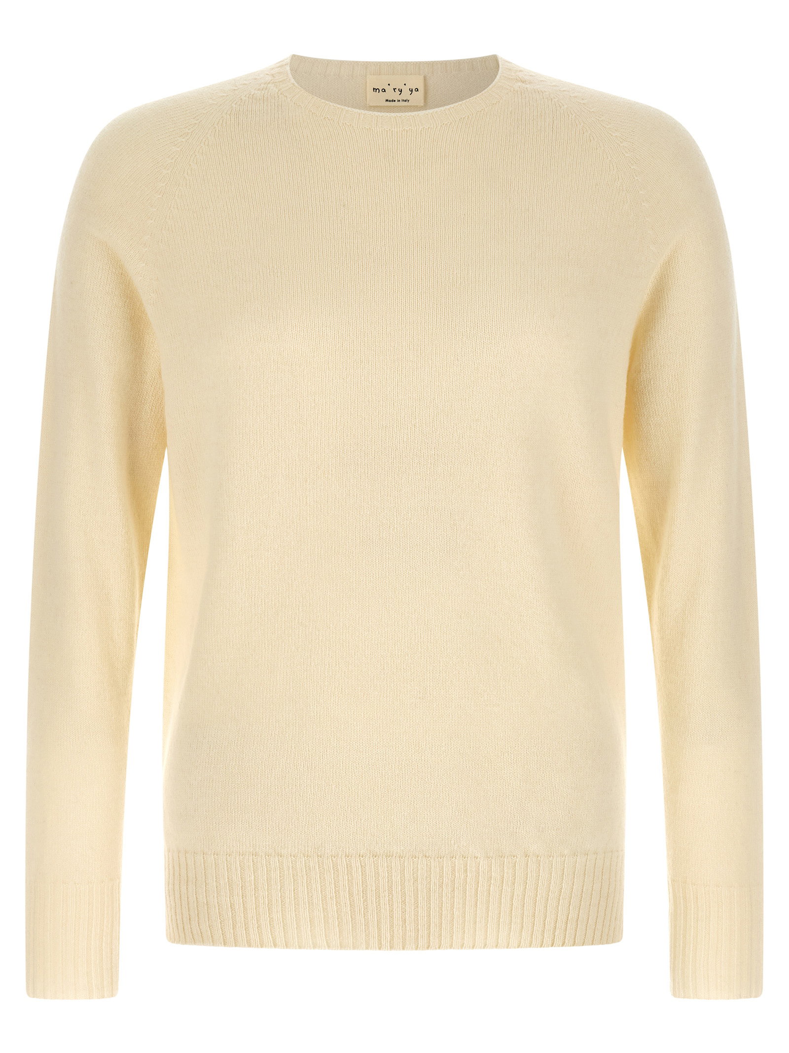 Ma'ry'ya Crew-neck Sweater With Slits
