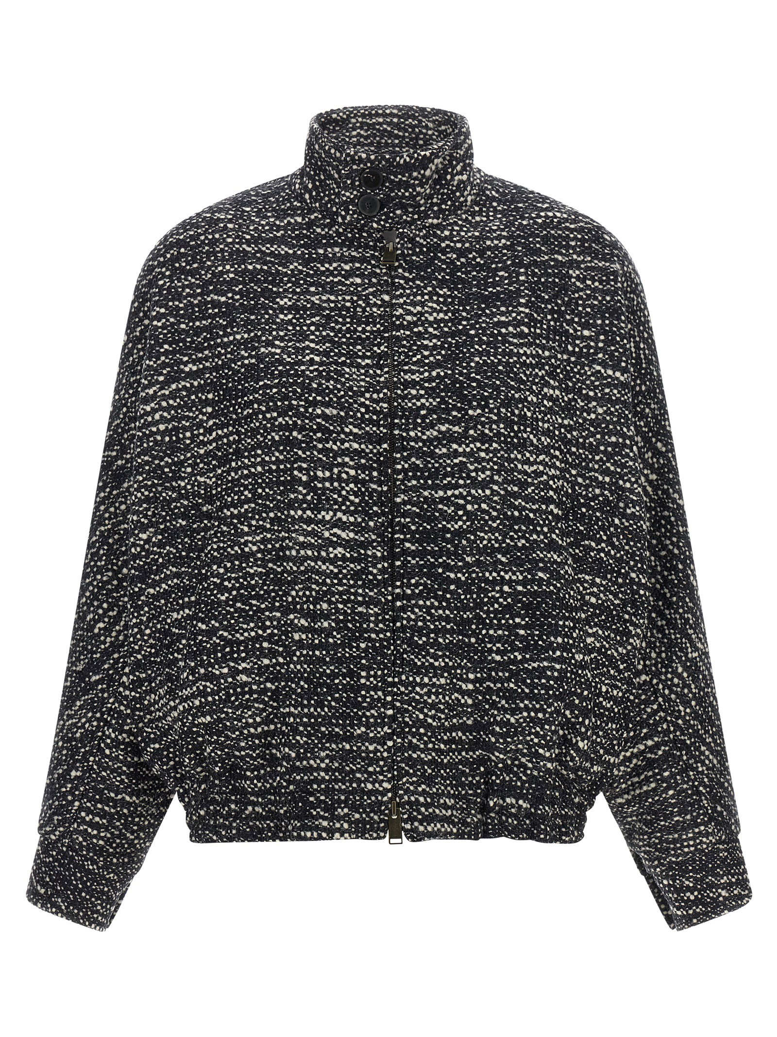 Darkpark Lee Bouclé Wool Bomber Jacket