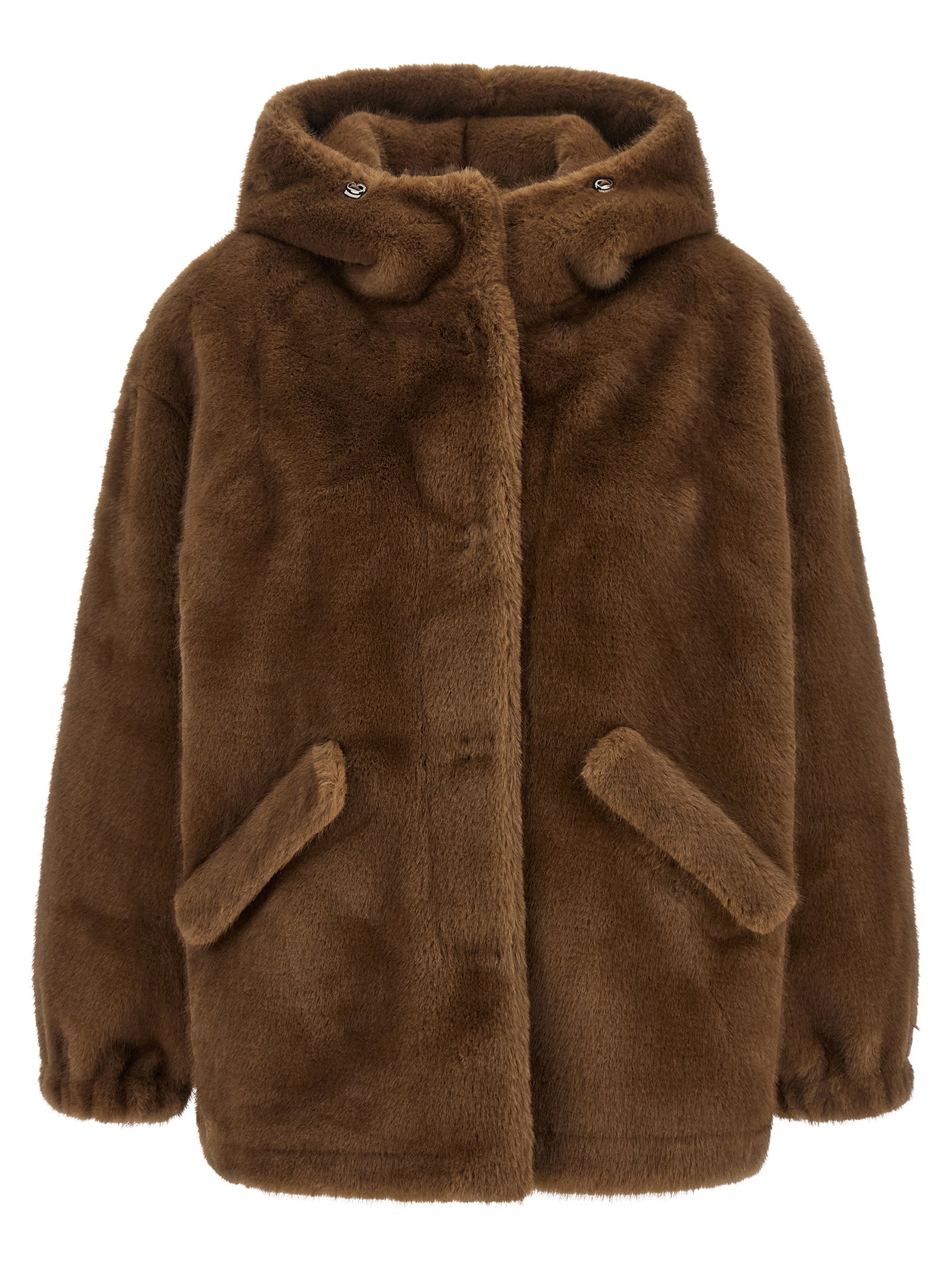 Lou Andrea Eco-fur Hooded Jacket