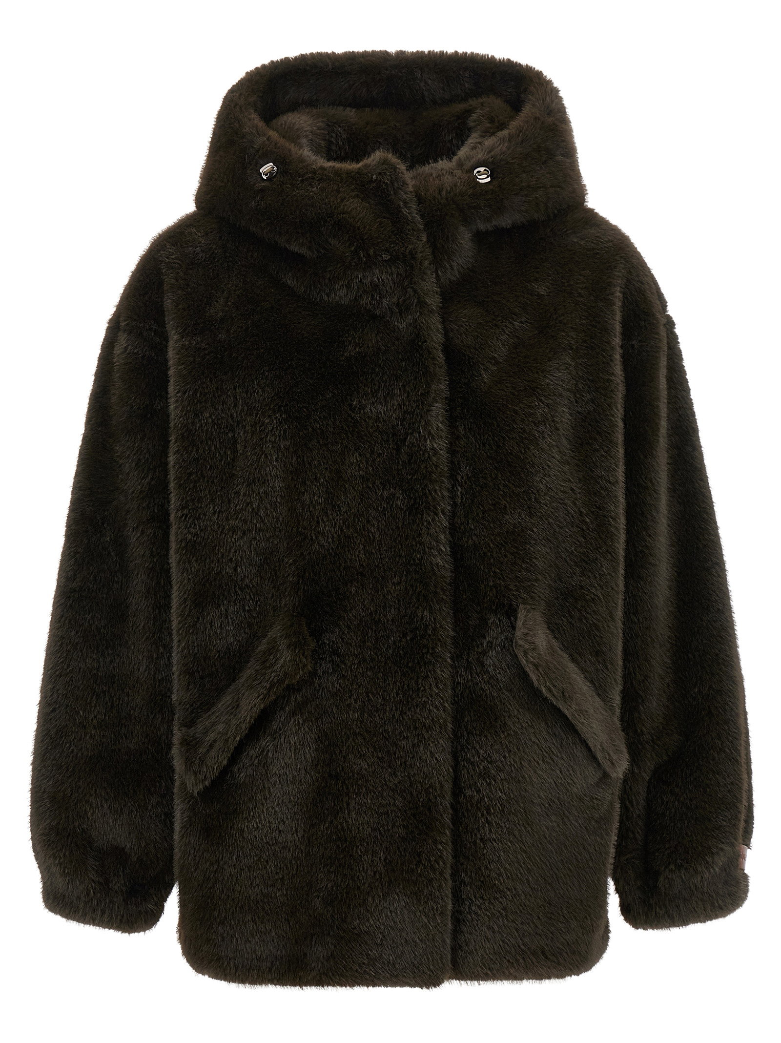 Lou Andrea Eco-fur Hooded Jacket