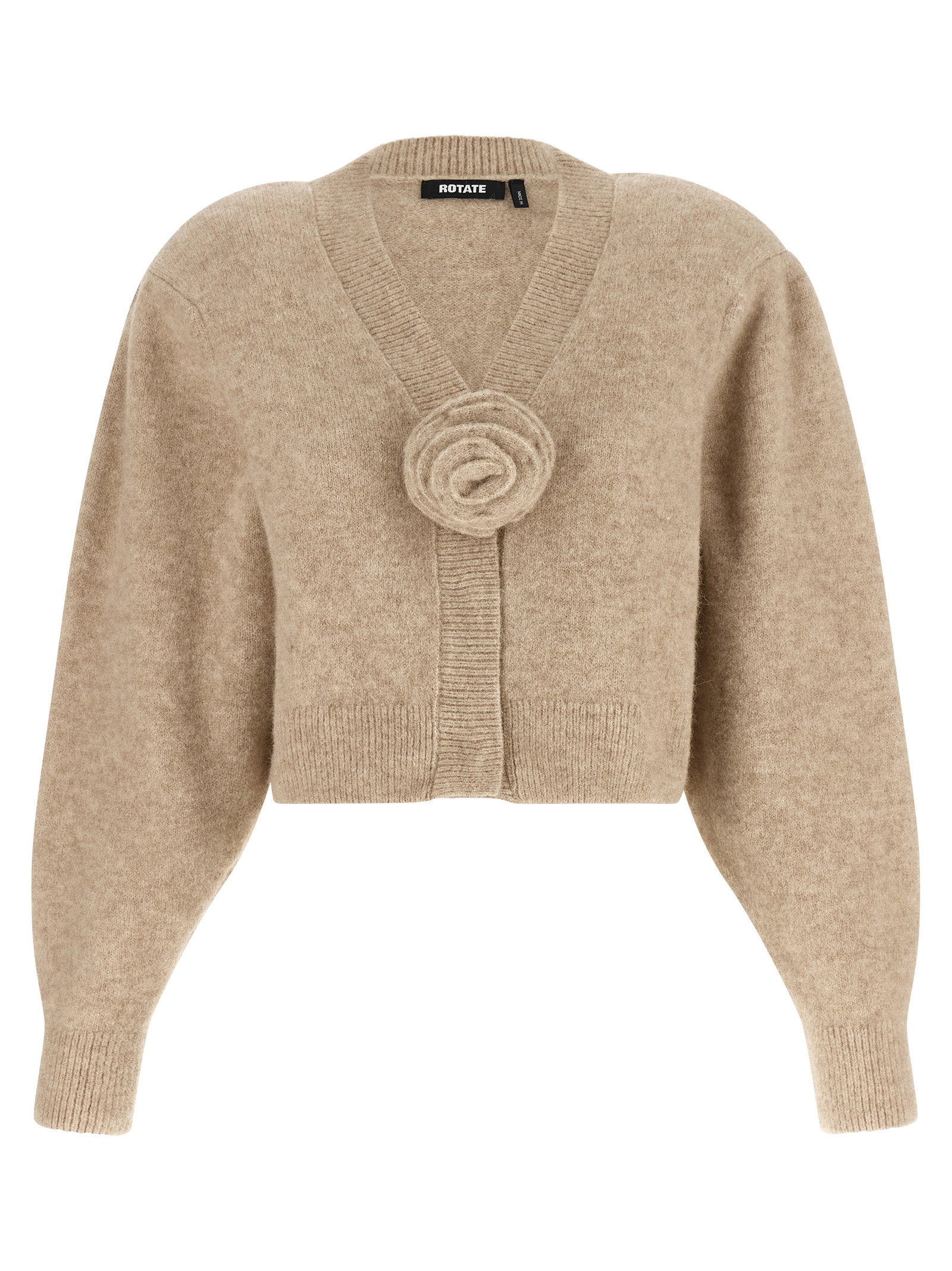 Rotate Birger Christensen 3d Flower Knit Cardigan