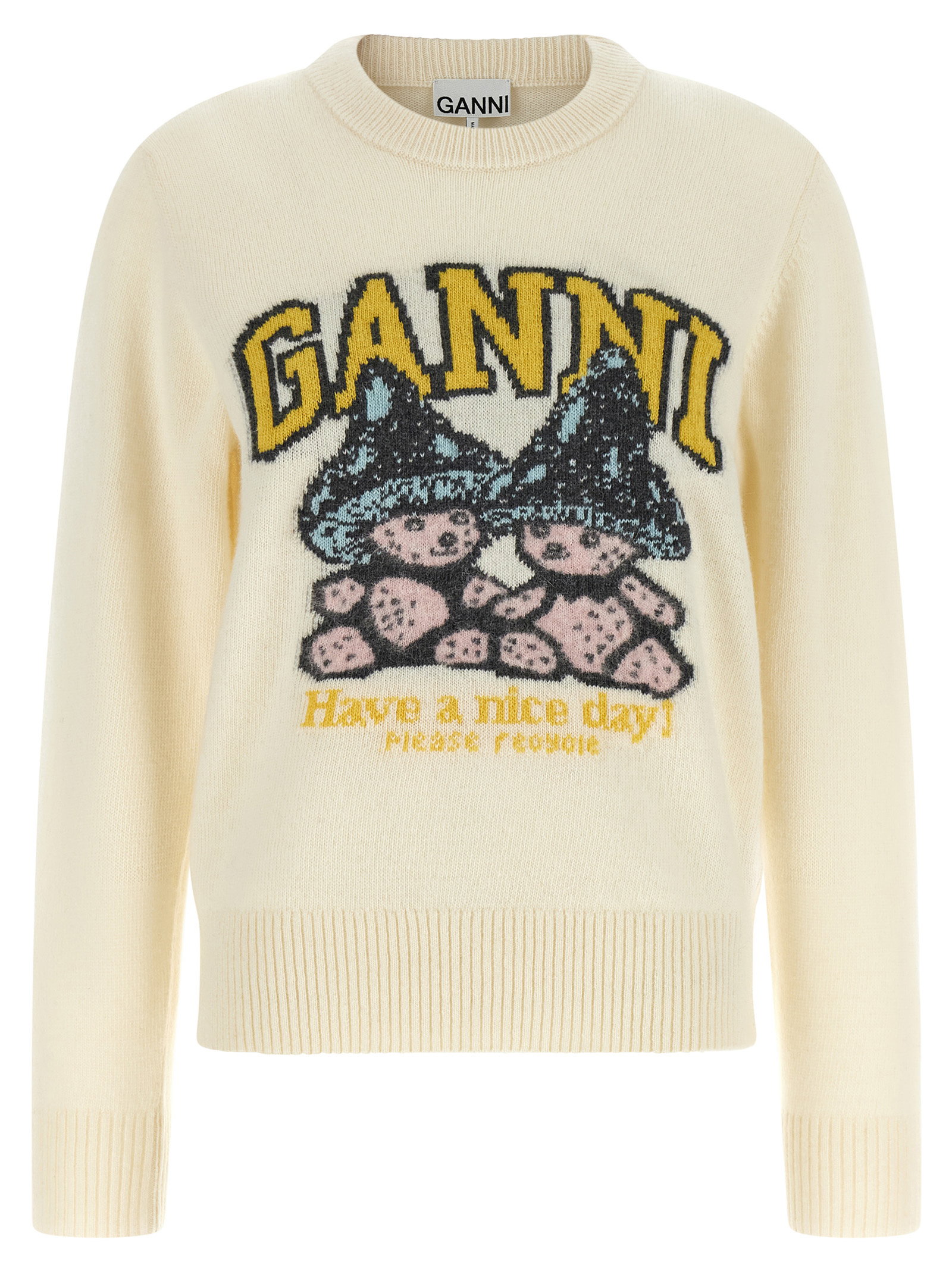 Ganni Sweater With Intarsia