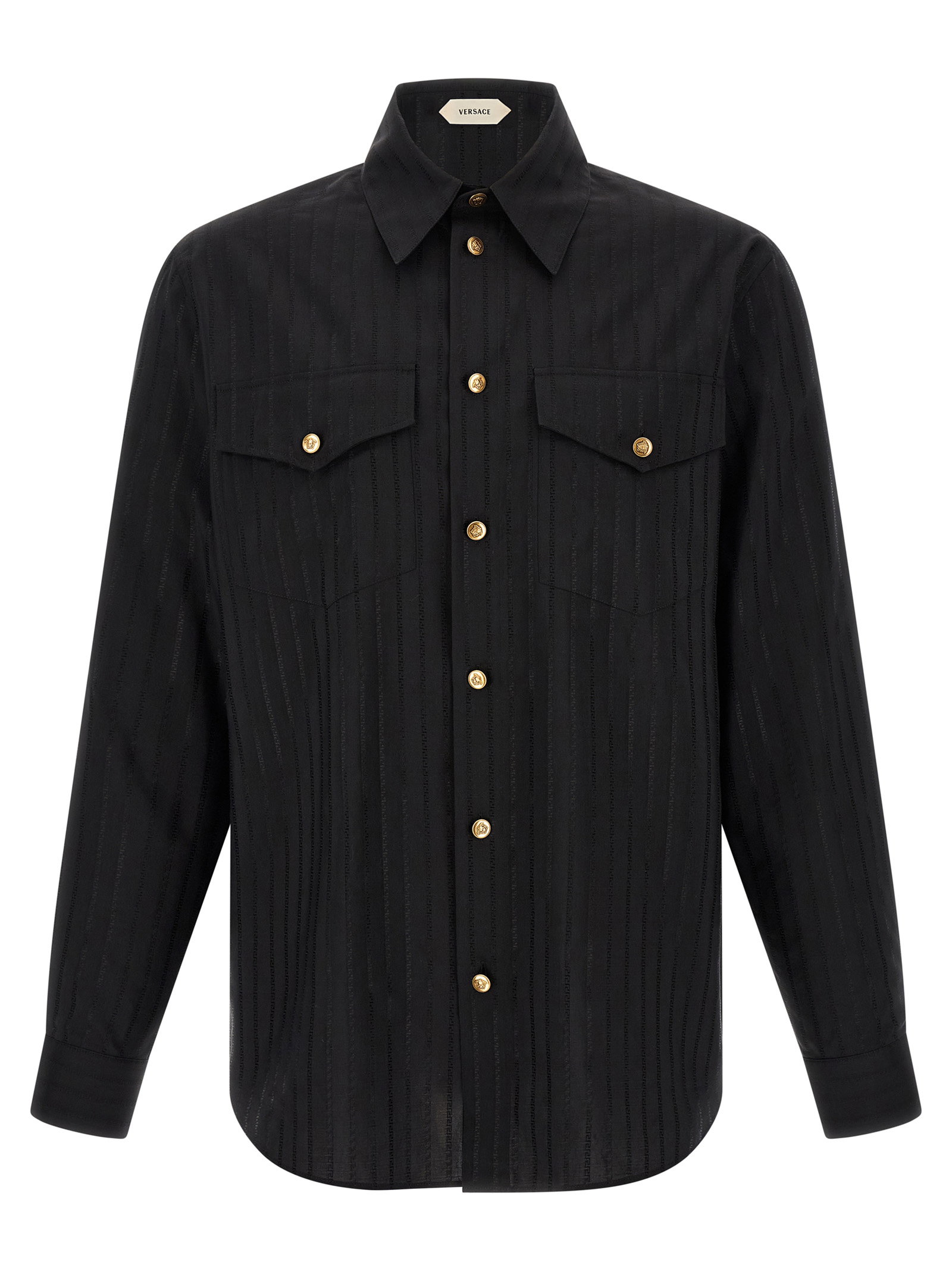 Versace Jacquard Silk Shirt