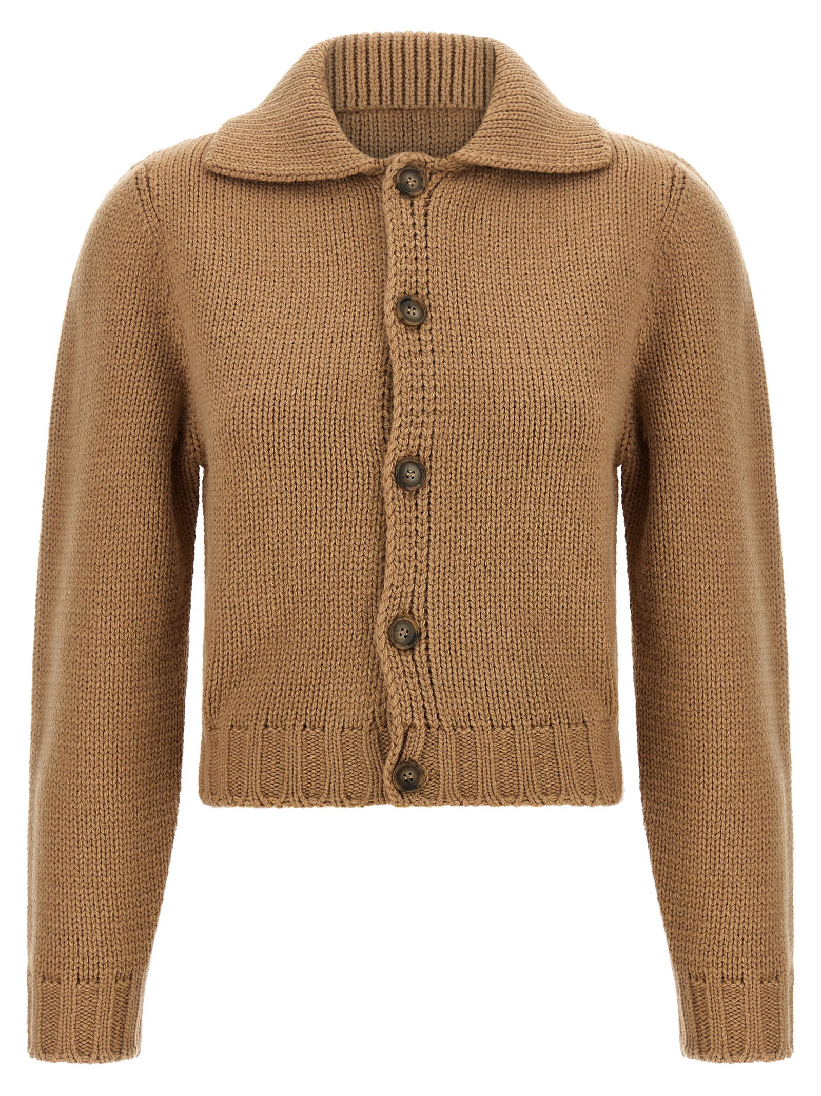 Mm6 Maison Margiela White Stitch Line Cardigan