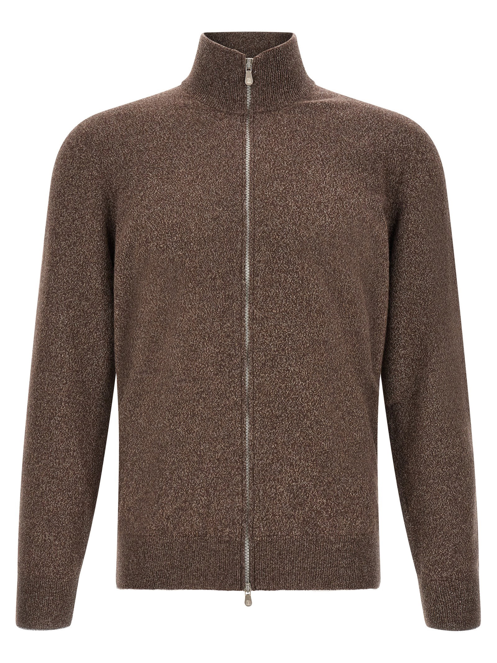 Brunello Cucinelli High Neck Cardigan With Zip