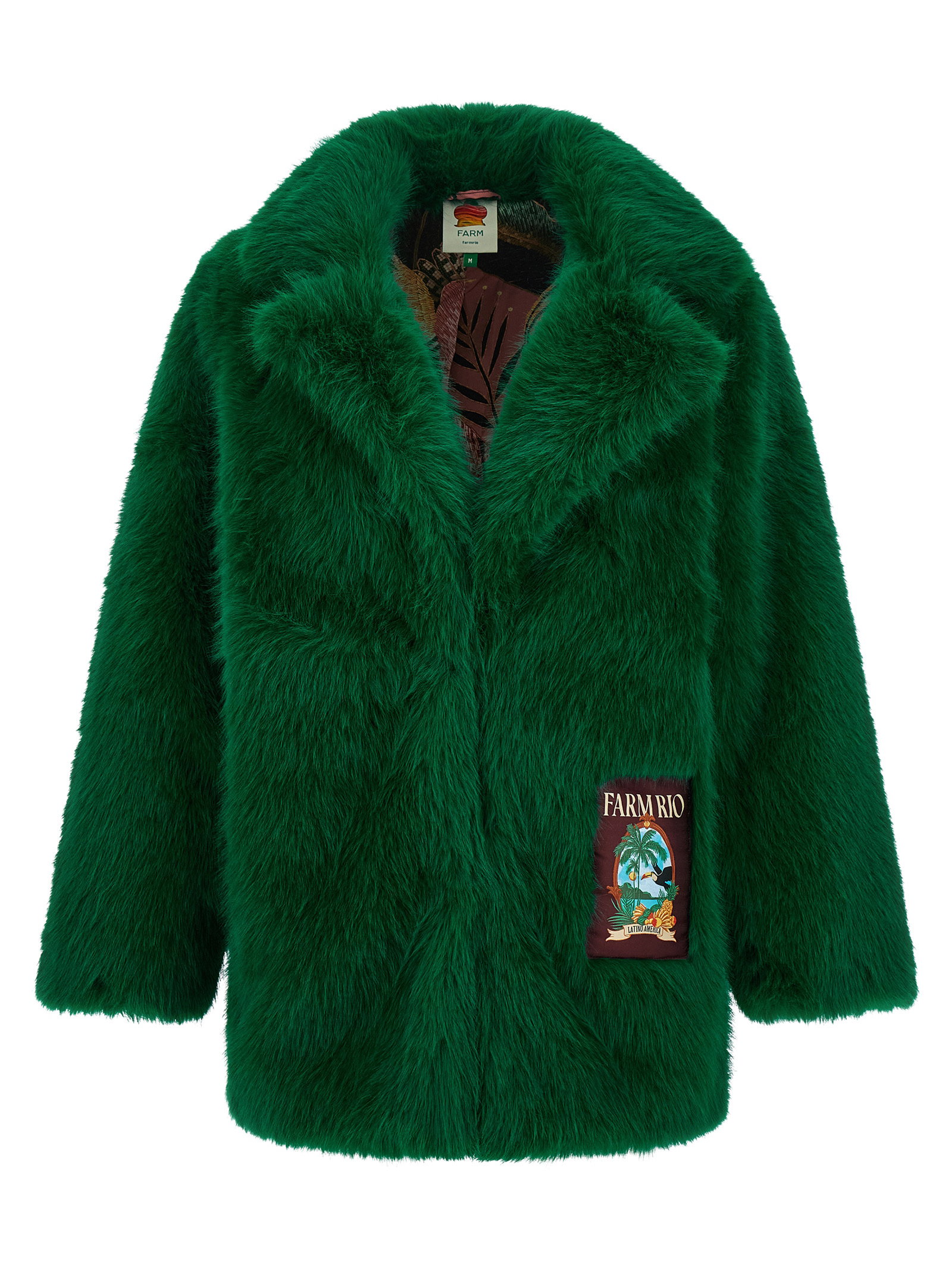 Farm Rio Faux Fur Graphic Patch