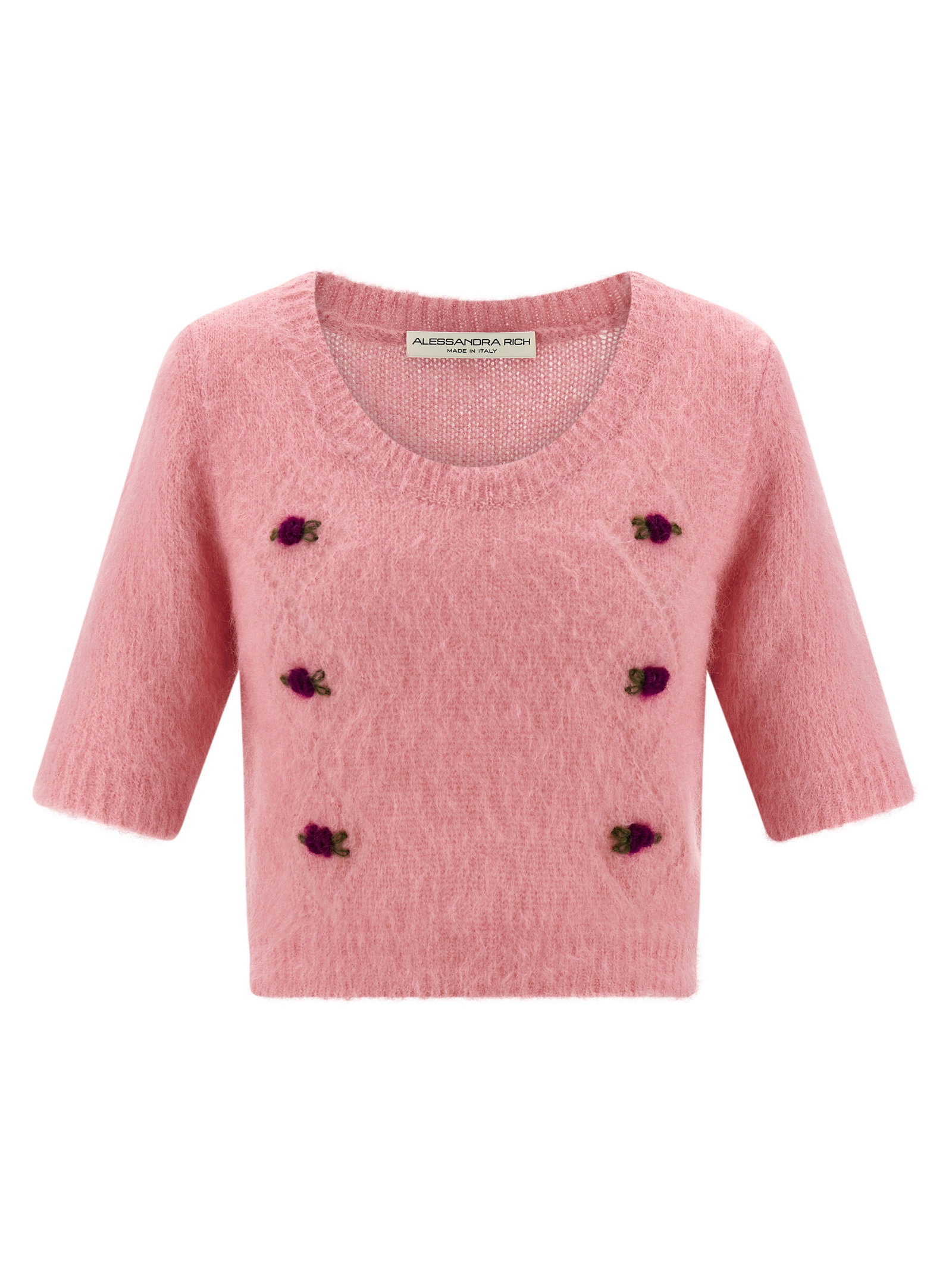 Alessandra Rich Carded Mohair Sweater