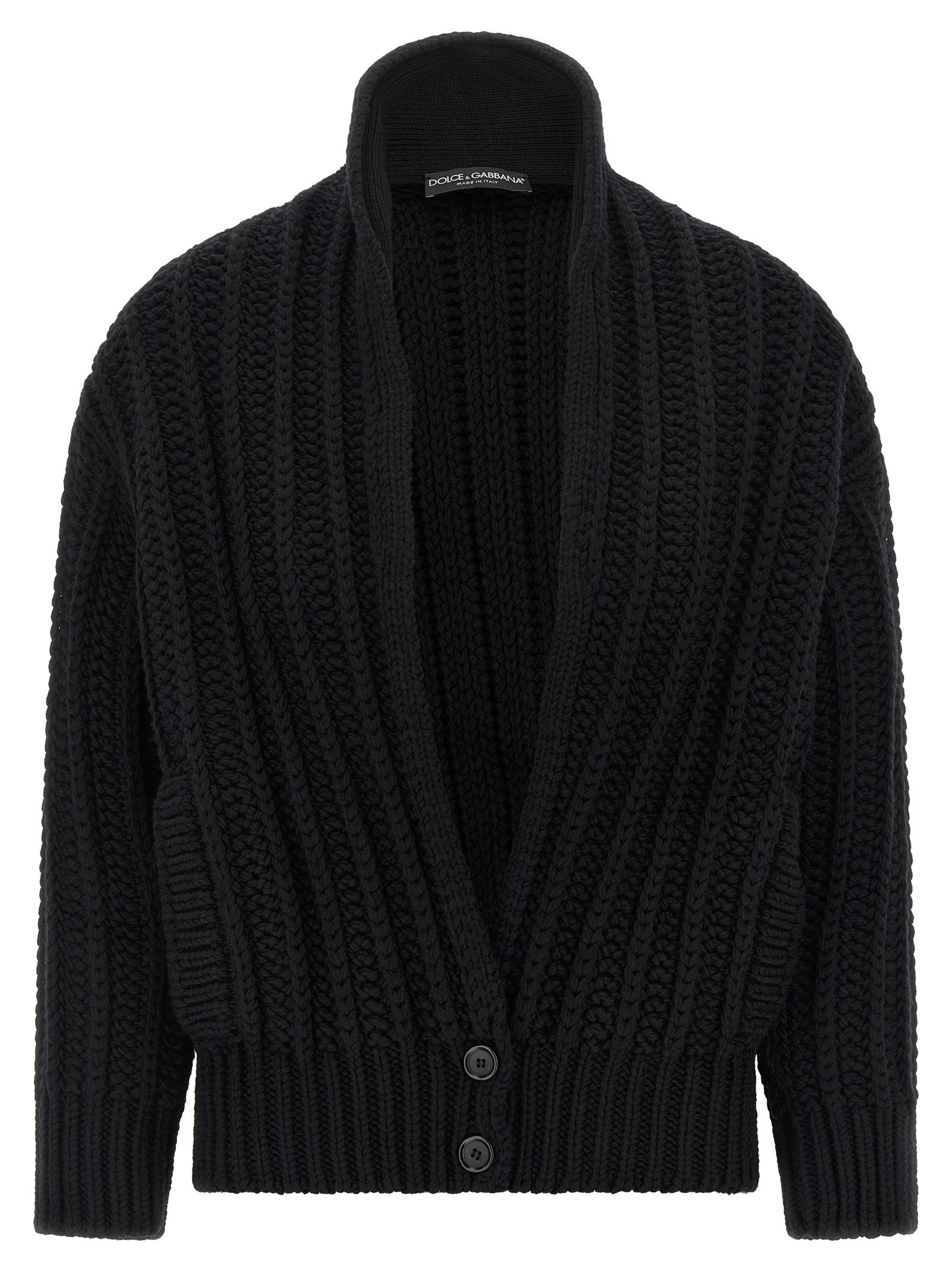 Dolce & Gabbana Coarse Wool Cardigan
