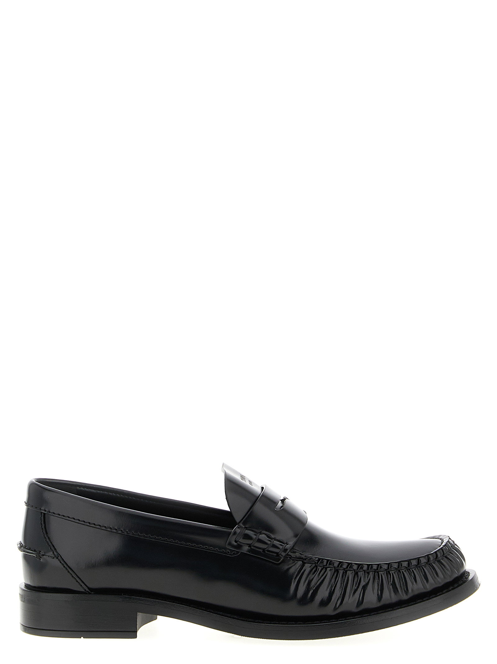 Prada Brushed Leather Loafers